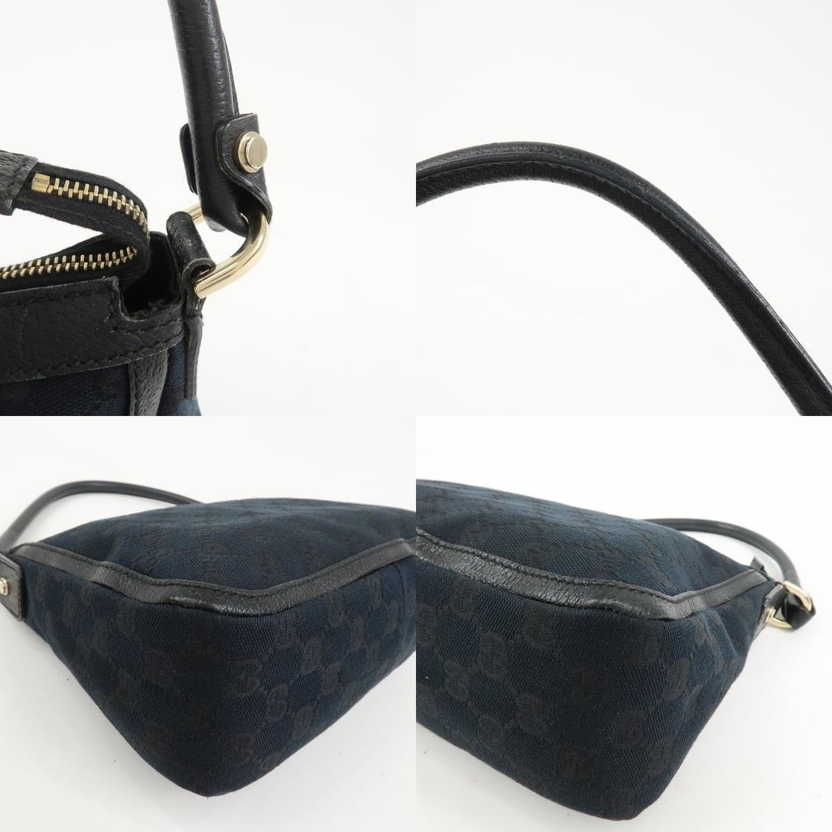 Gucci Gucci GG Monogram Canvas Shoulder Bag Black Size ONE SIZE - 4 Thumbnail