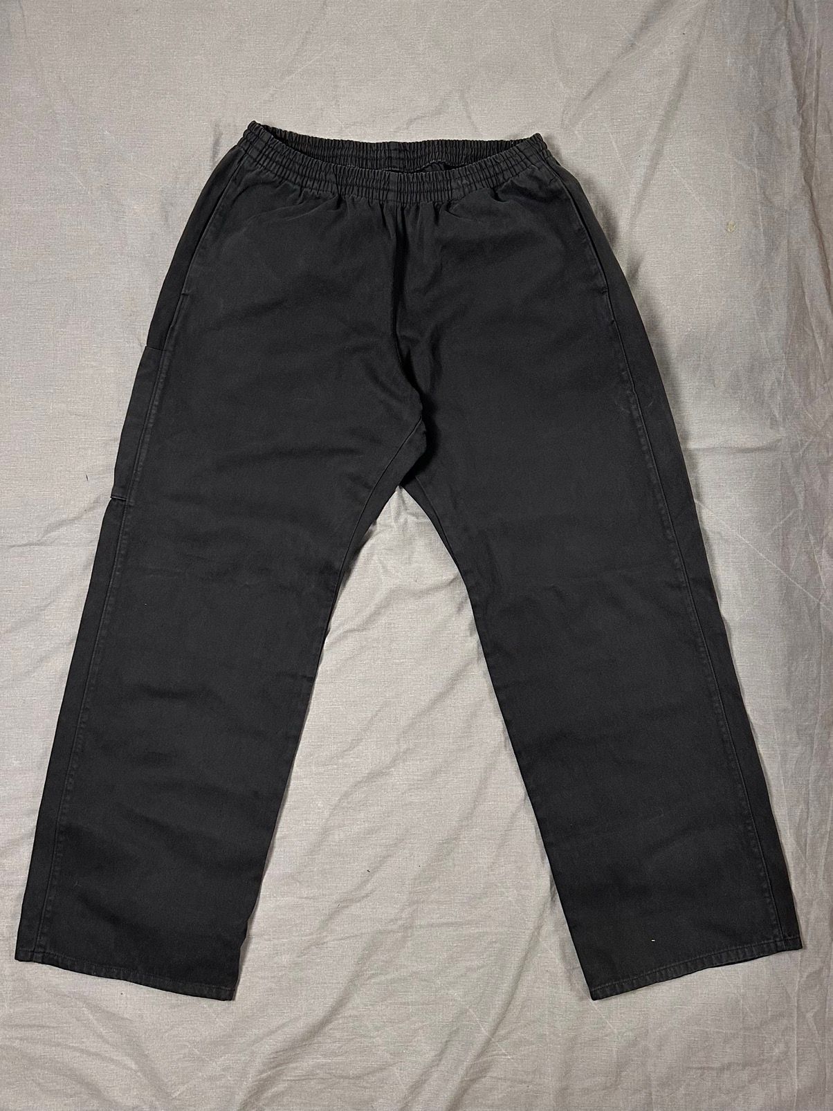 Pre-owned Gap X Kanye West Yeezy Gap Pants Unrealised Sateen Baggy Cargo Balenciaga In Black