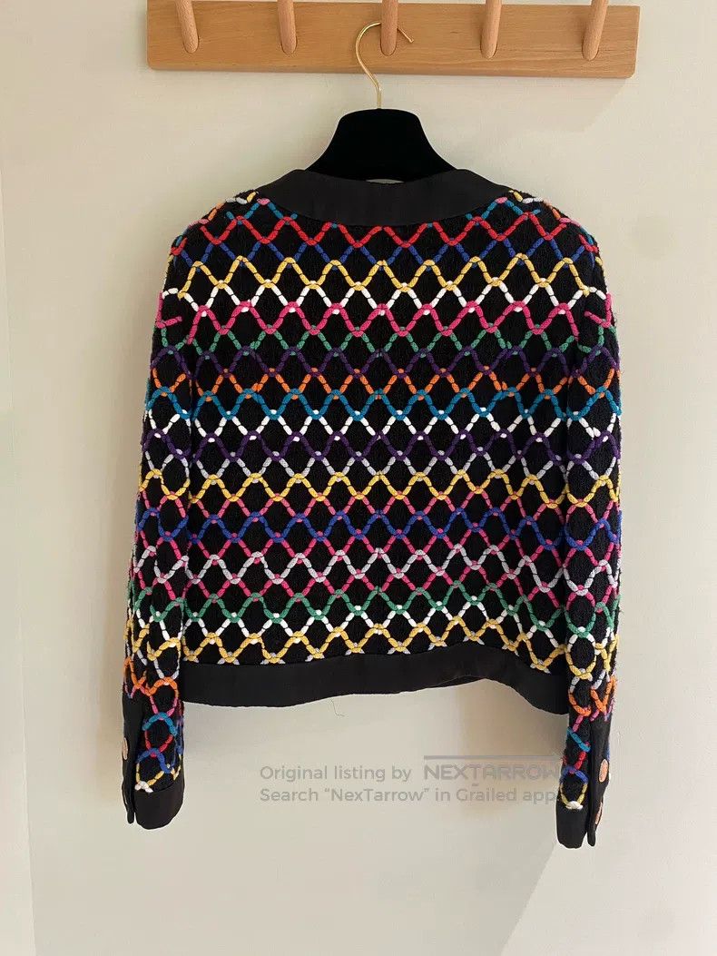 Chanel Chanel 22-year-old colourful striped coat Size XS / US 0-2 / IT 36-38 - 2 Thumbnail