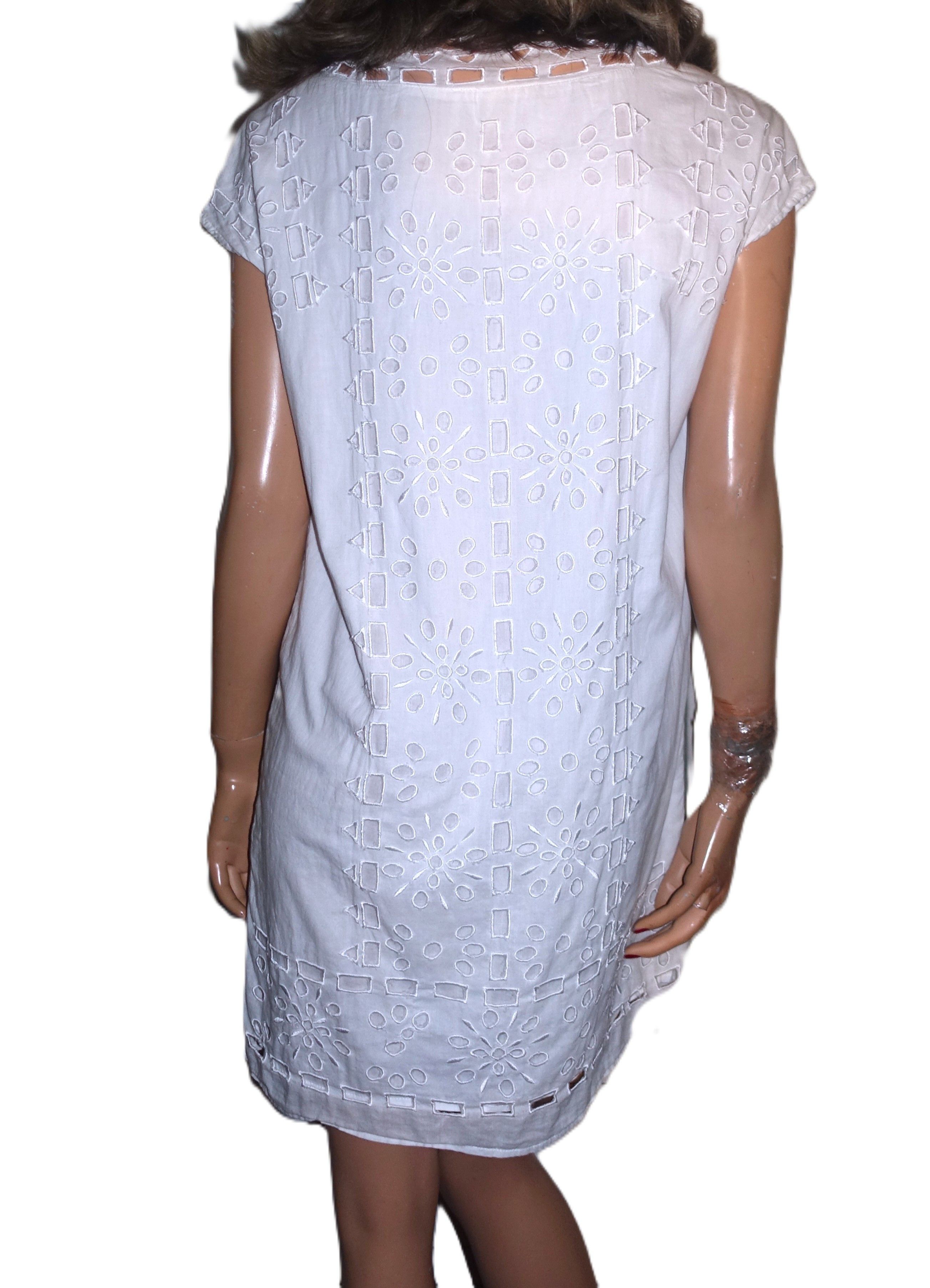 Michael Kors Michael Kors White Eyelet Dress S Size S / US 4 / IT 40 - 5 Thumbnail