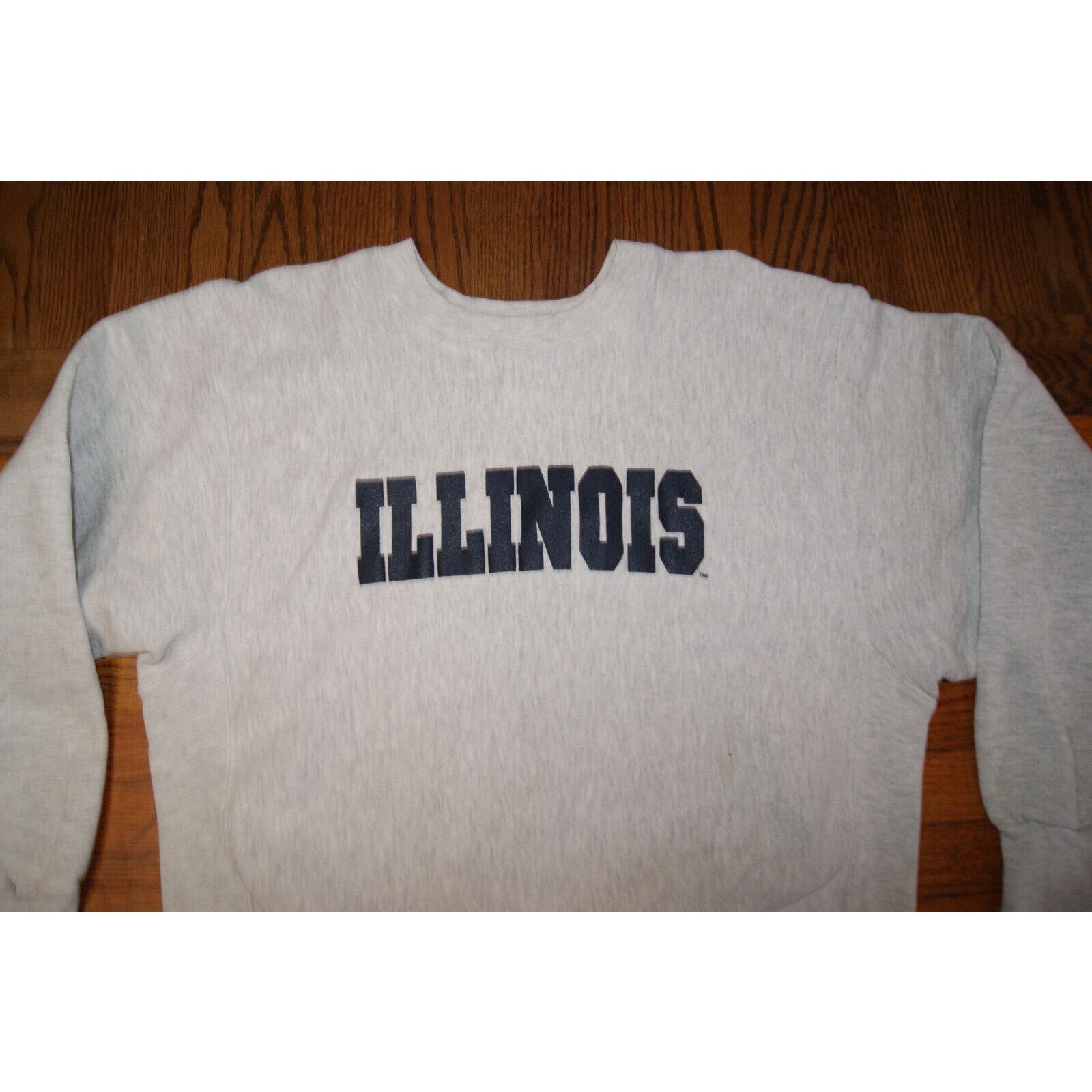 Fruit Of The Loom VTG ILLINOIS FIGHTING ILLINI L Sweatshirt Heavy USA Spell Size US L / EU 52-54 / 3 - 1 Thumbnail