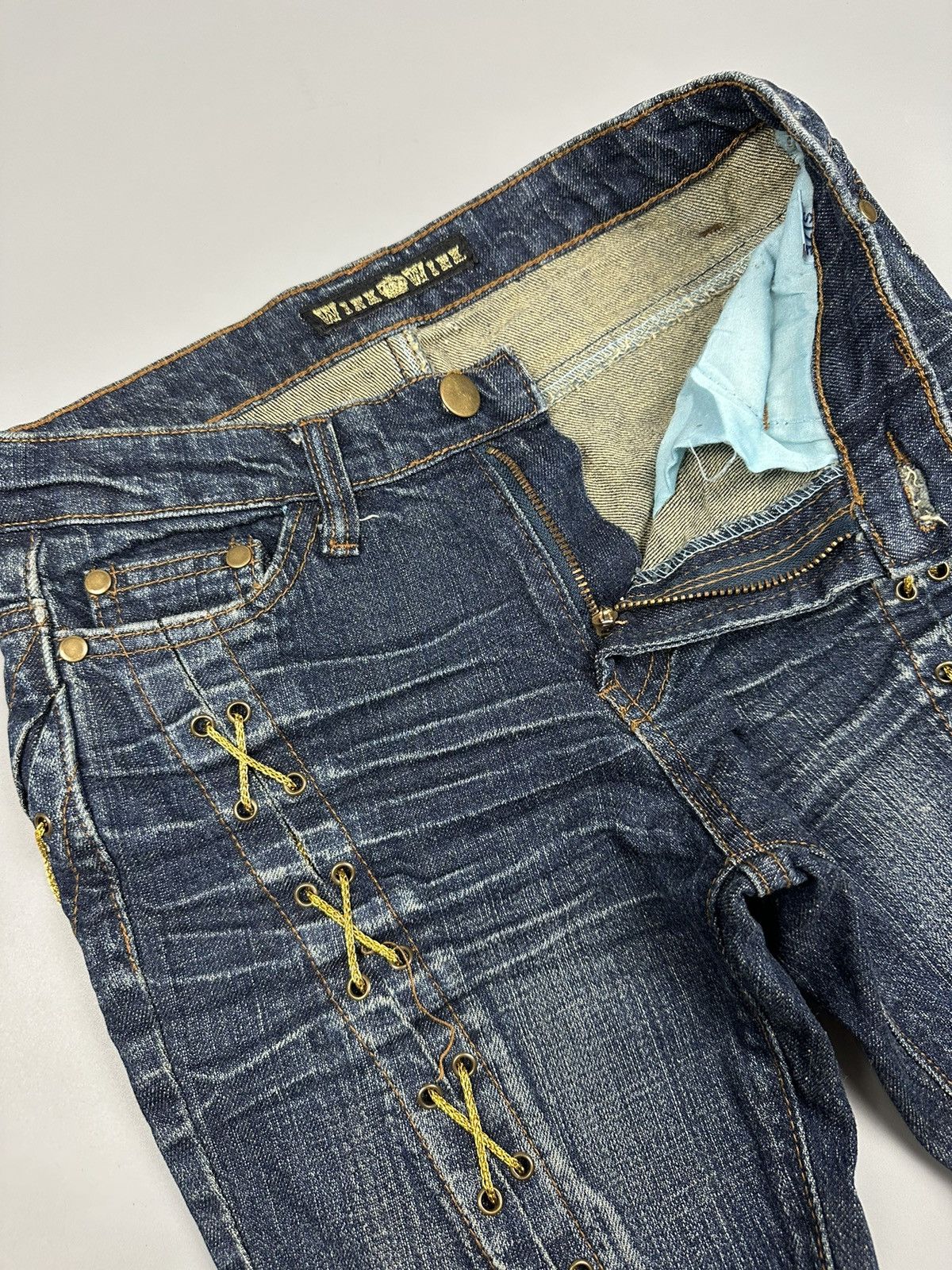 If Six Was Nine × Le Grande Bleu (L.G.B.) 🔥Rare🔥Japanese Ichioku Flared Jeans Size 26" / US 2 / IT 38 - 9 Thumbnail