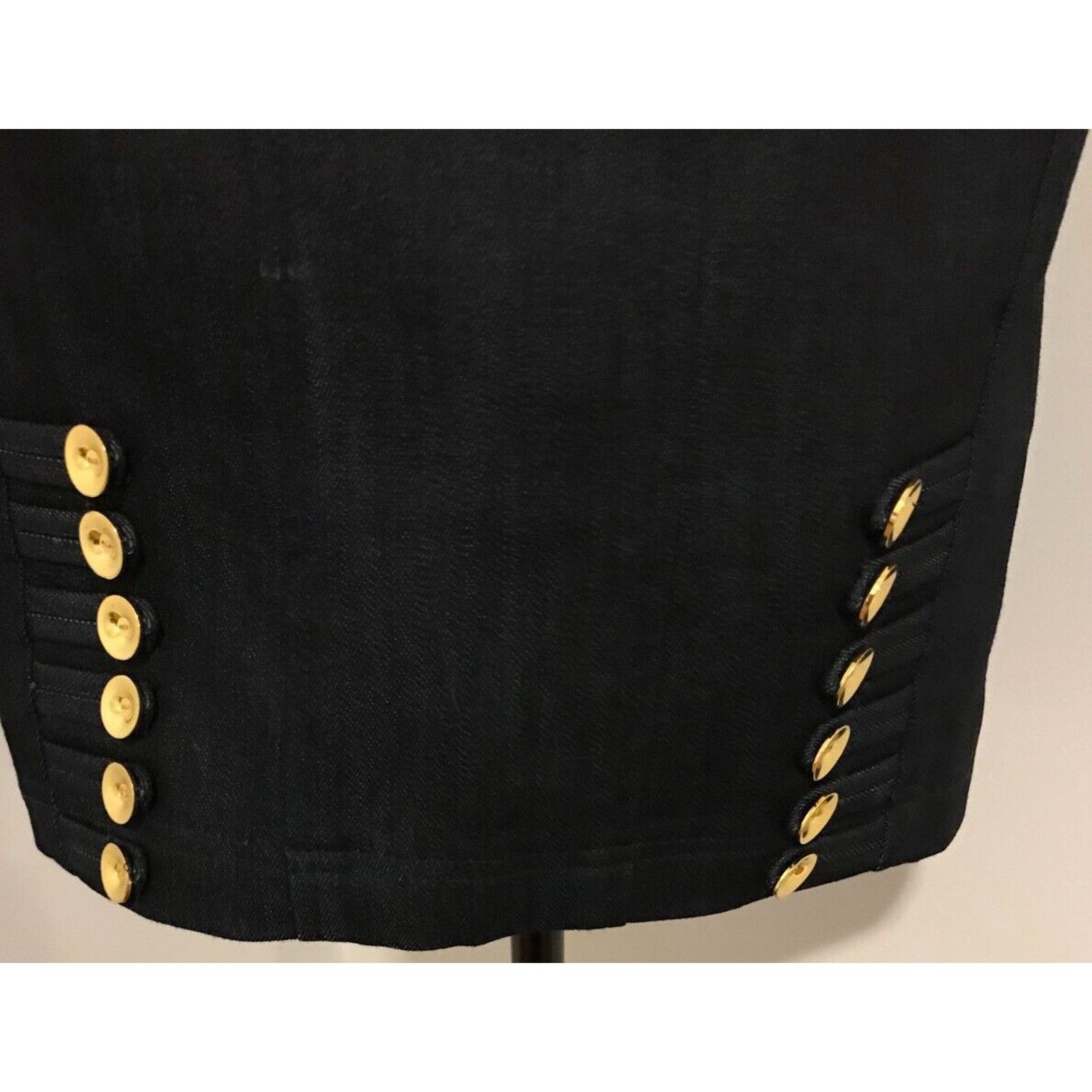 Anthropologie Anthropologie Leifsdottir Women's Gold Button Denim Skirt Size 26" / US 2 / IT 38 - 2 Thumbnail