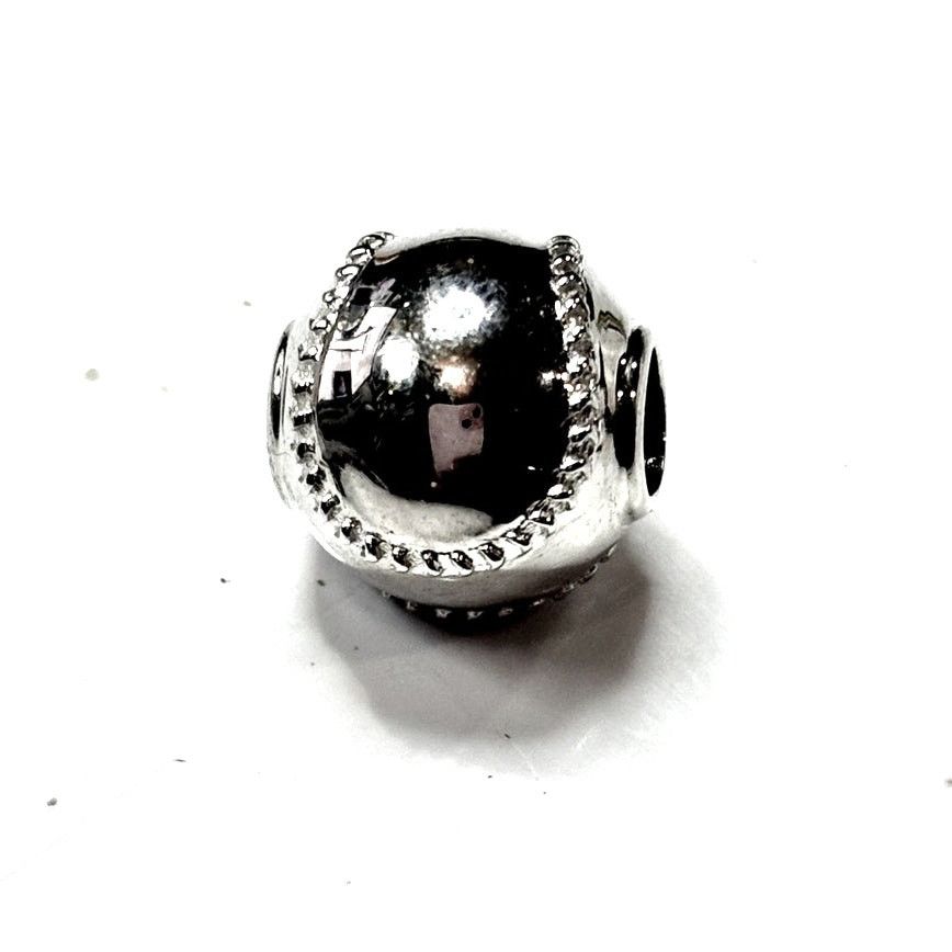 Other EUROPEAN BEADS Women's Silver Tone Tennis Ball Charm Size ONE SIZE - 1 Thumbnail