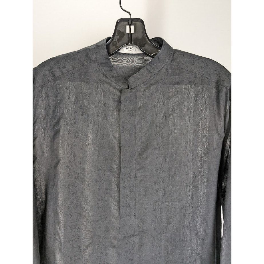 Saint Laurent Paris o1rshd1 Shirt in Black Size US XS / EU 42 / 0 - 3 Thumbnail