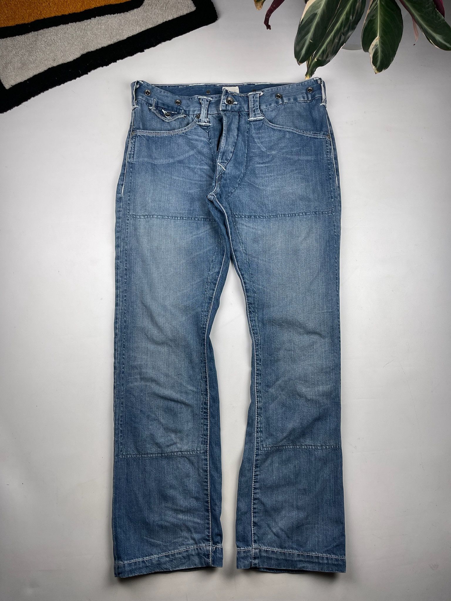 Levi's Vintage Levi’s engineer jeans denim actual size 36 Size US 36 / EU 52 - 3 Thumbnail