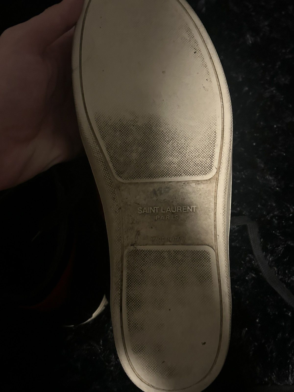 Saint Laurent Paris ysl high top sneaker Size US 11 / EU 44 - 4 Thumbnail