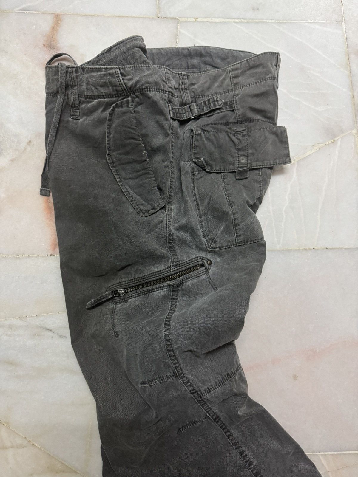 Uniqlo 💥VINTAGE 90s UNIQLO FAFED ZIPPER WORKWEAR THRASHED CARGO Size US 38 / EU 54 - 10 Thumbnail