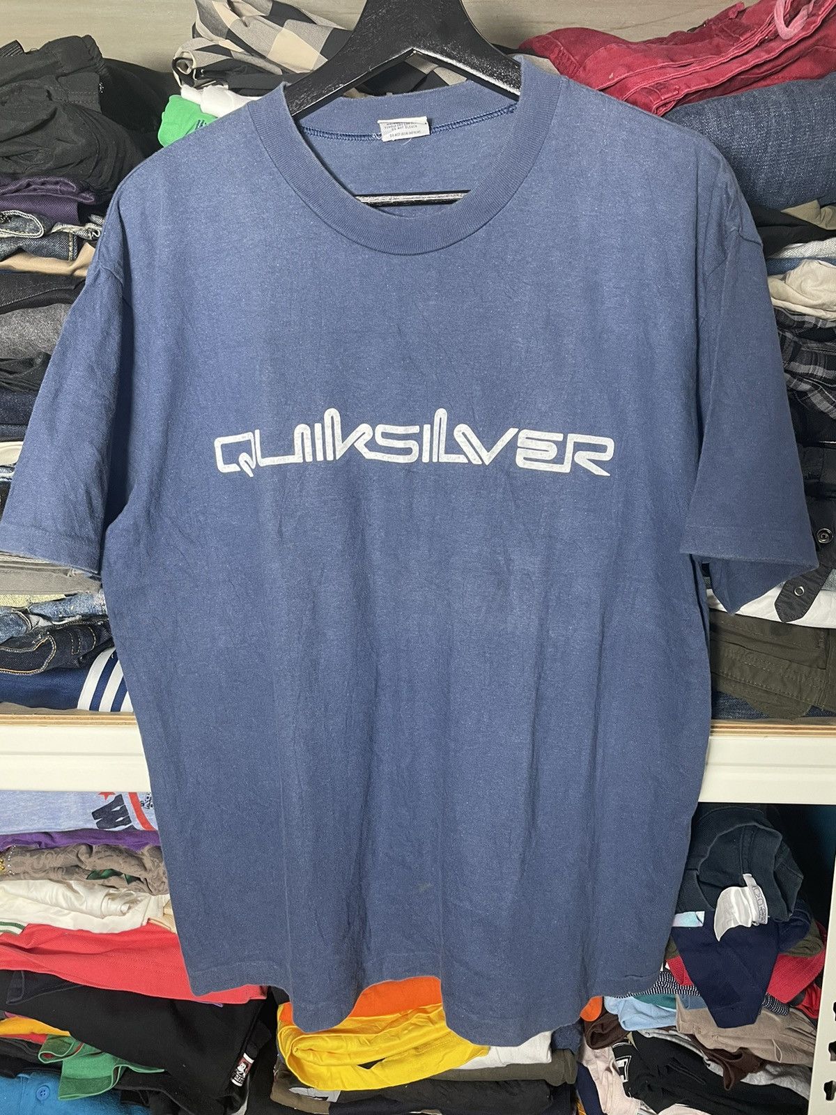 Quiksilver Vintage Quiksilver Tee Big Logo Size US L / EU 52-54 / 3 - 2 Thumbnail