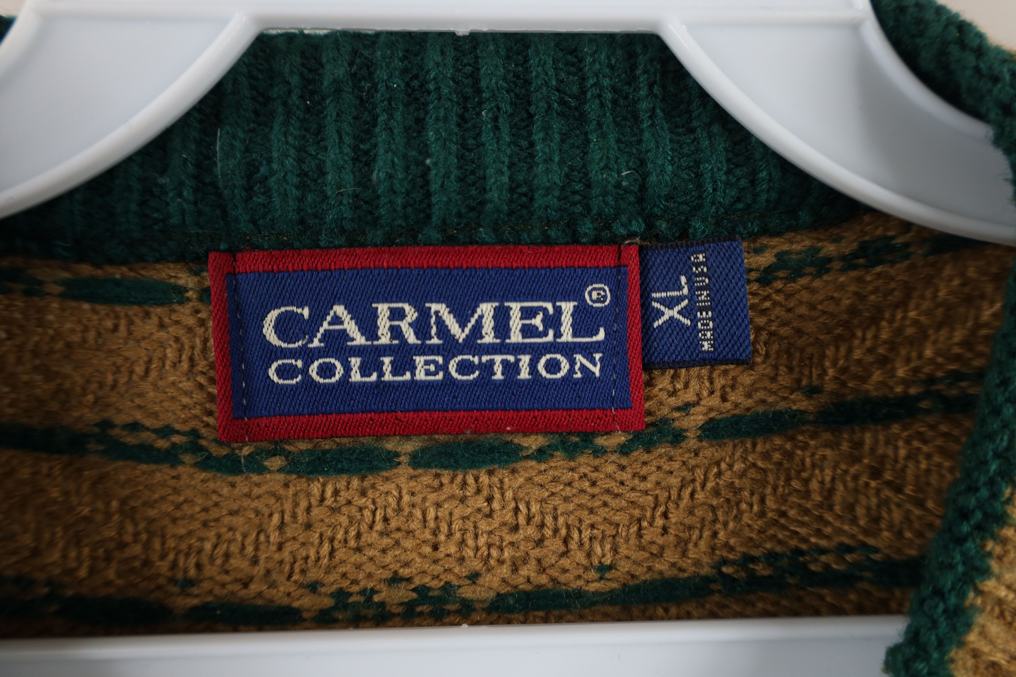 Vintage Vintage 90s Streetwear Diamond Knit Crewneck Sweater USA Size US XL / EU 56 / 4 - 4 Thumbnail
