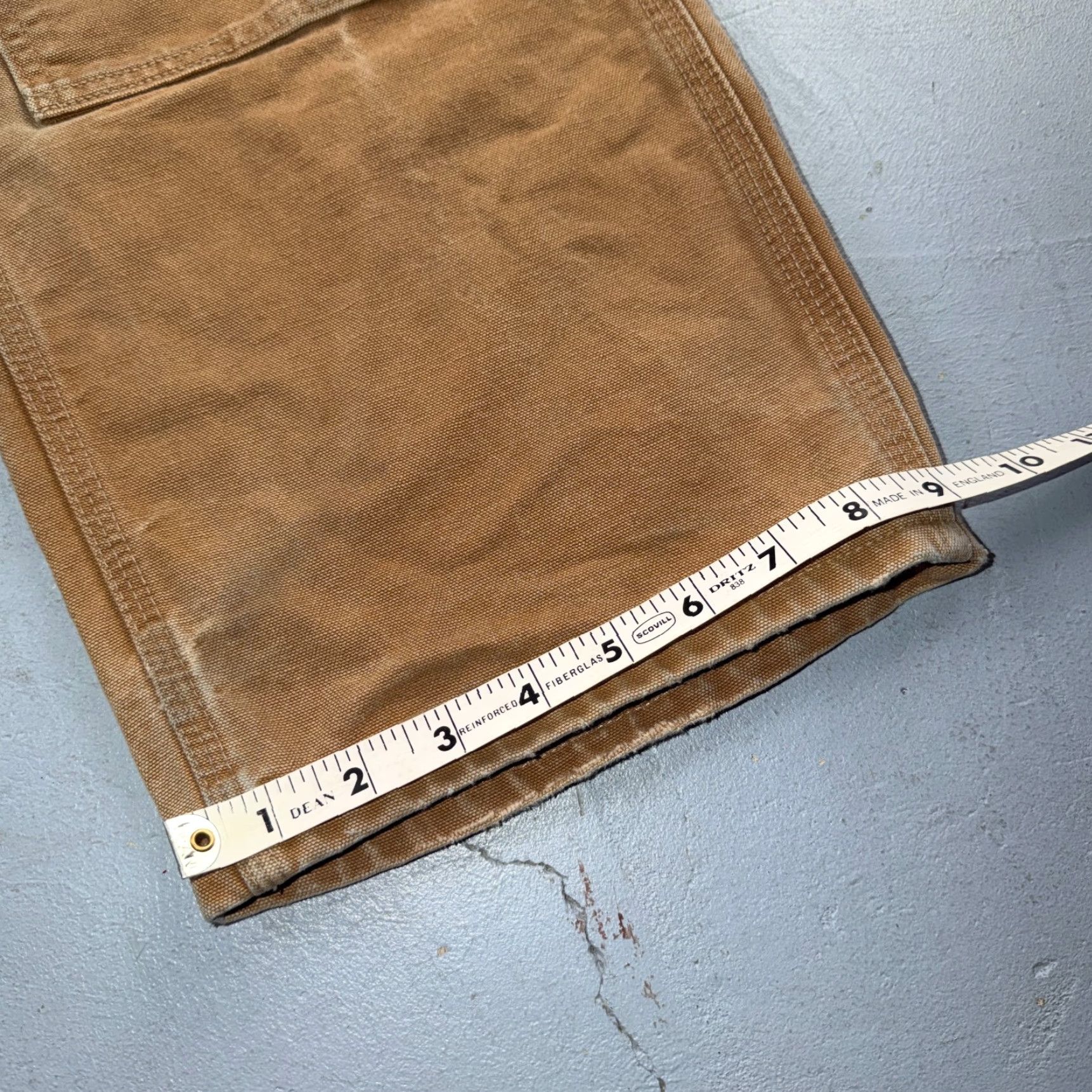 Carhartt VINTAGE Carhartt Pants Carpenter Double Knee 38x30 Brown USA Brown 38x30 Carhartt VTG Double Knee Carpenter Pants B01 USA BRN Brown 38x30 Thrashed Size US 38 / EU 54 - 4 Thumbnail