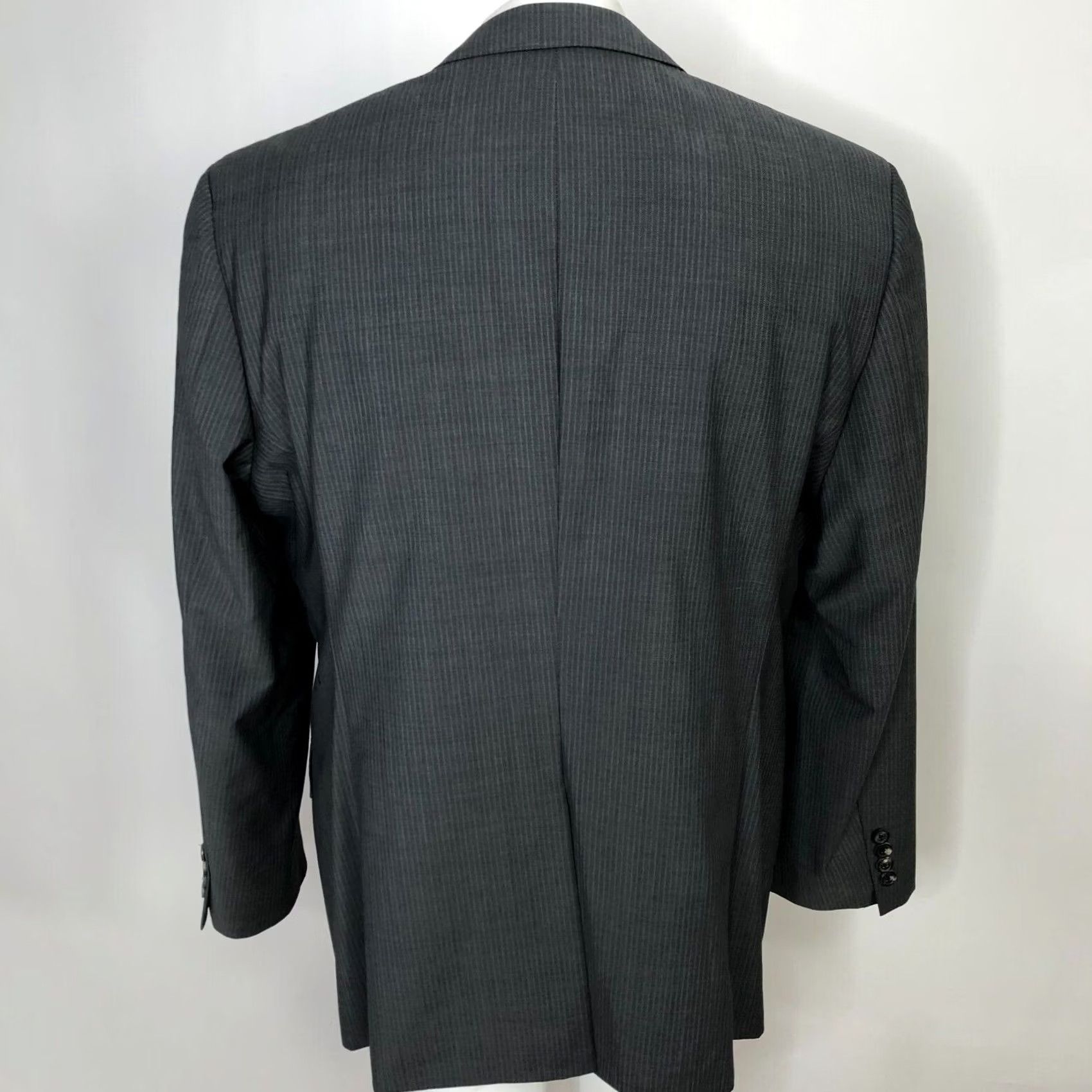 Hugo Boss Hugo Boss 42L Paolini Movio Sport Coat - Gray - Striped - One Piece Size US S / EU 44-46 / 1 - 5 Thumbnail