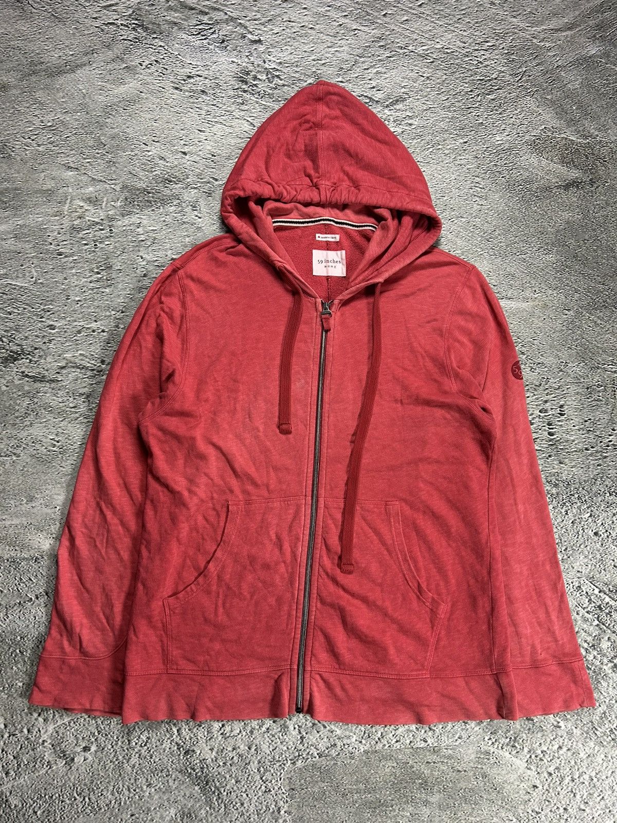 Japanese Brand 59 inches zip hoodie pink Japanese fabric Size US XL / EU 56 / 4 - 1 Thumbnail