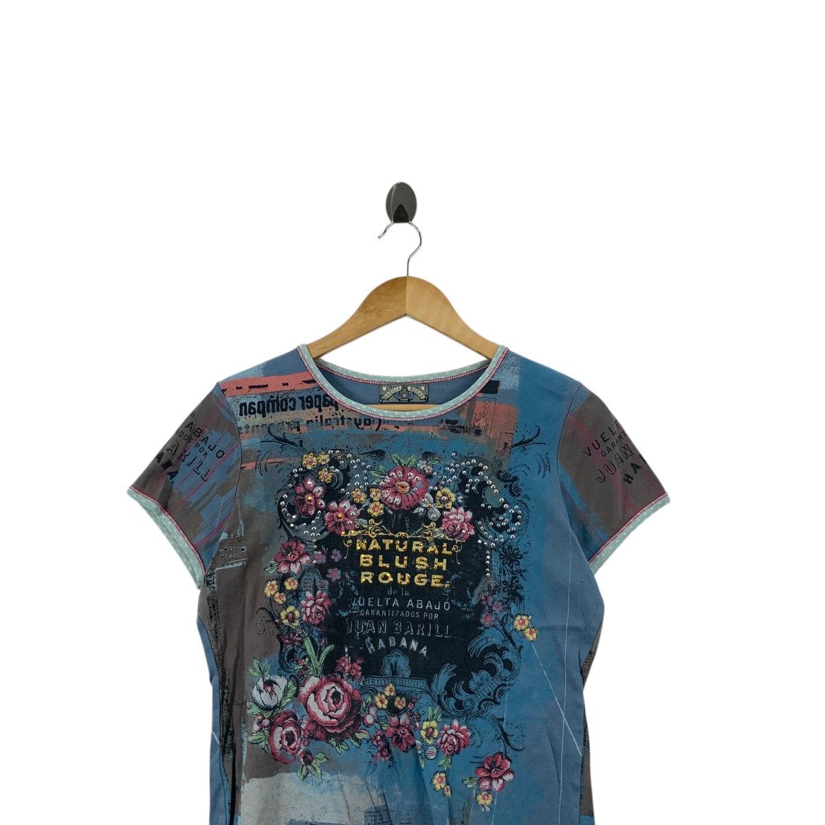 Other VANILLA SUGAR Juan Bar Habana Bling Over Print Tee Shirt Top Size M / US 6-8 / IT 42-44 - 2 Thumbnail