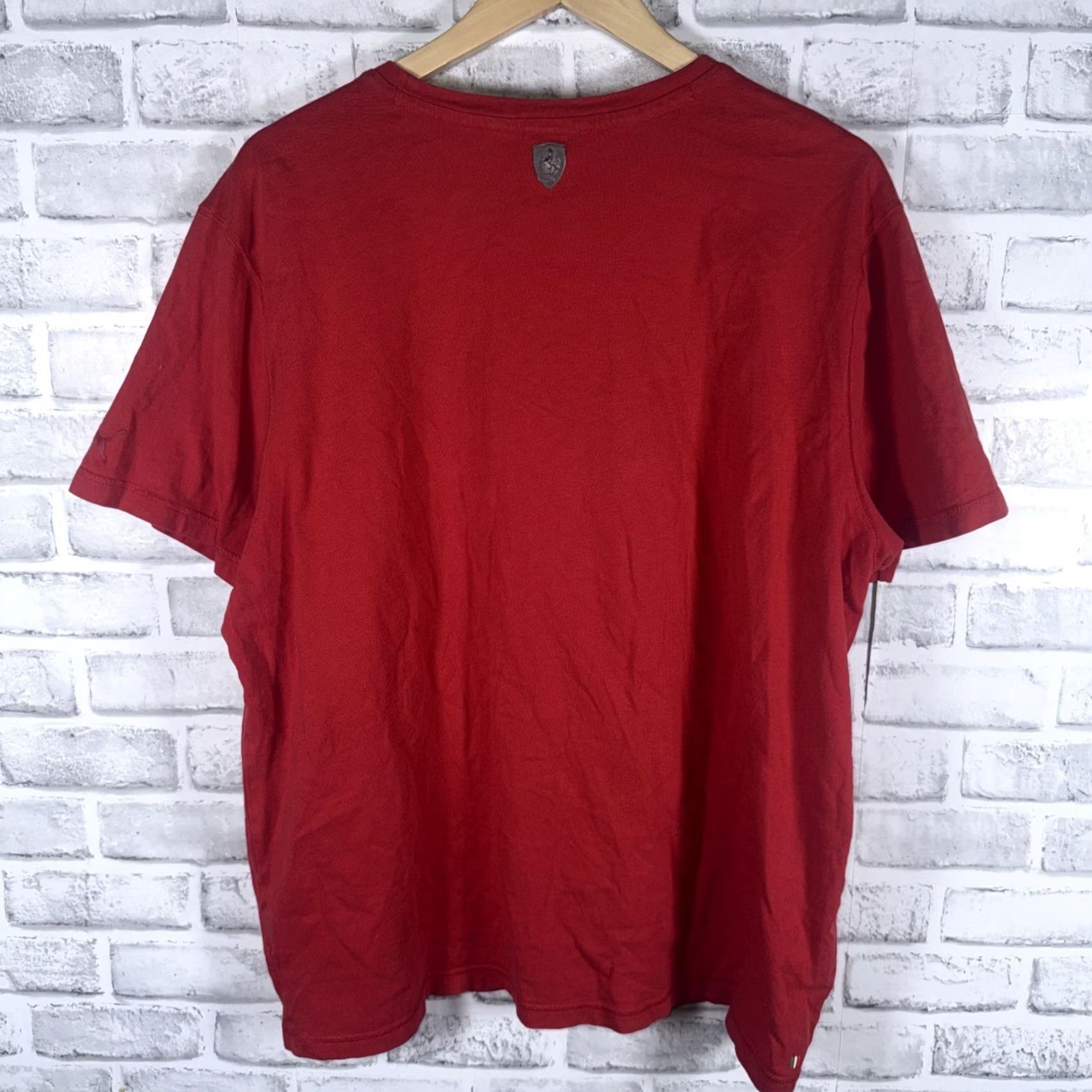 Puma Puma Sport Lifestyle Graphic Red Ferrari Logo T-Shirt Mens XL Size Size US XL / EU 56 / 4 - 4 Thumbnail