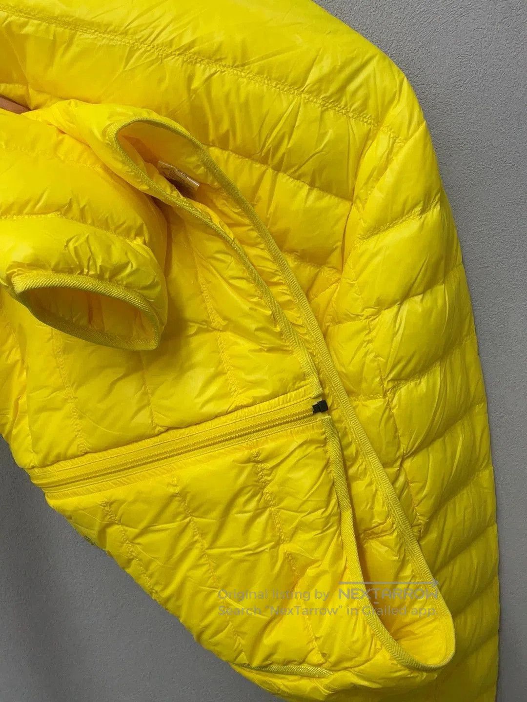 Emporio Armani yellow lightweight down jacket by EA7. Size US L / EU 52-54 / 3 - 6 Thumbnail
