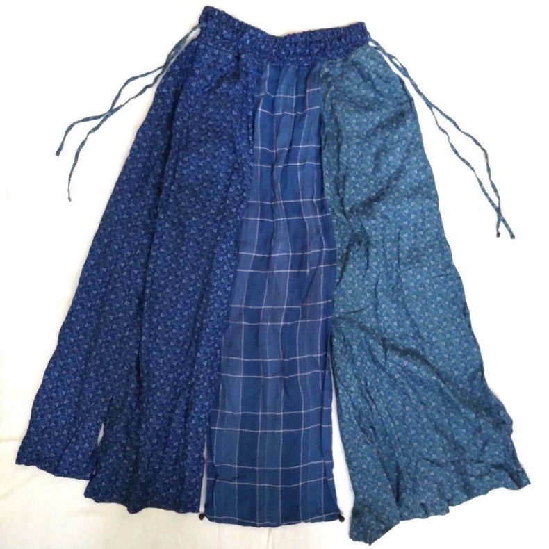 Kapital Kapital Size1 Limited patchwork linen pants and skirts Size 42" / US 20 - 2 Thumbnail