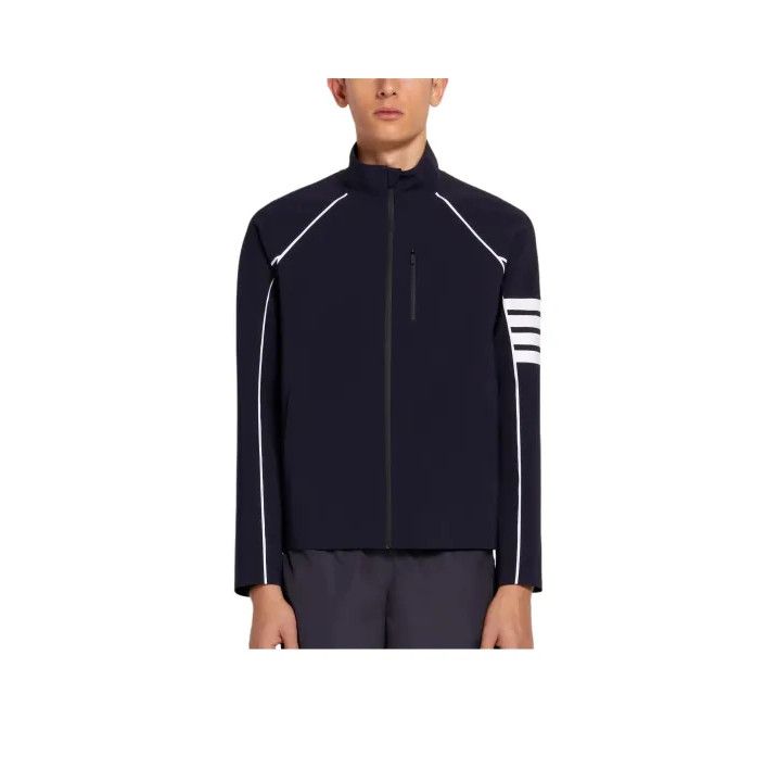 Thom Browne Thom Browne Striped Sports Jacket for Men Size US S / EU 44-46 / 1 - 1 Thumbnail