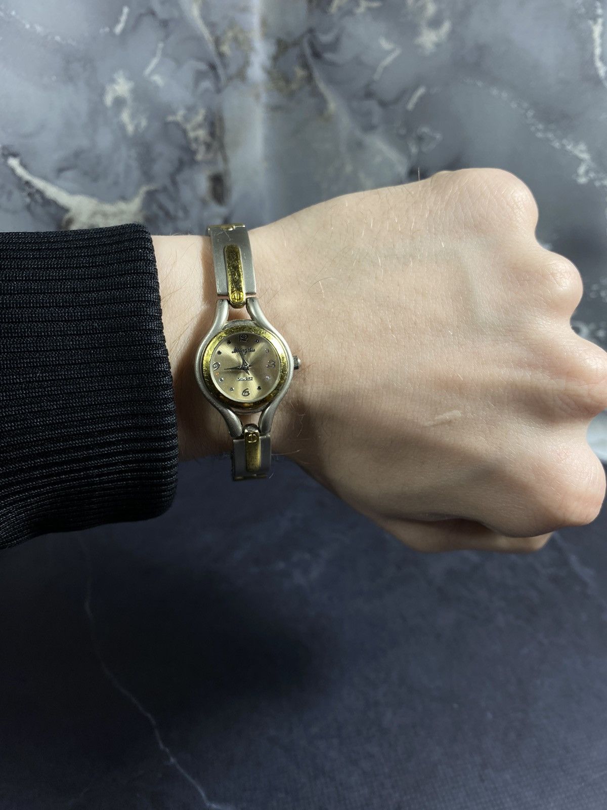 Vintage Two-Tone Petite Watch, Quartz Movement