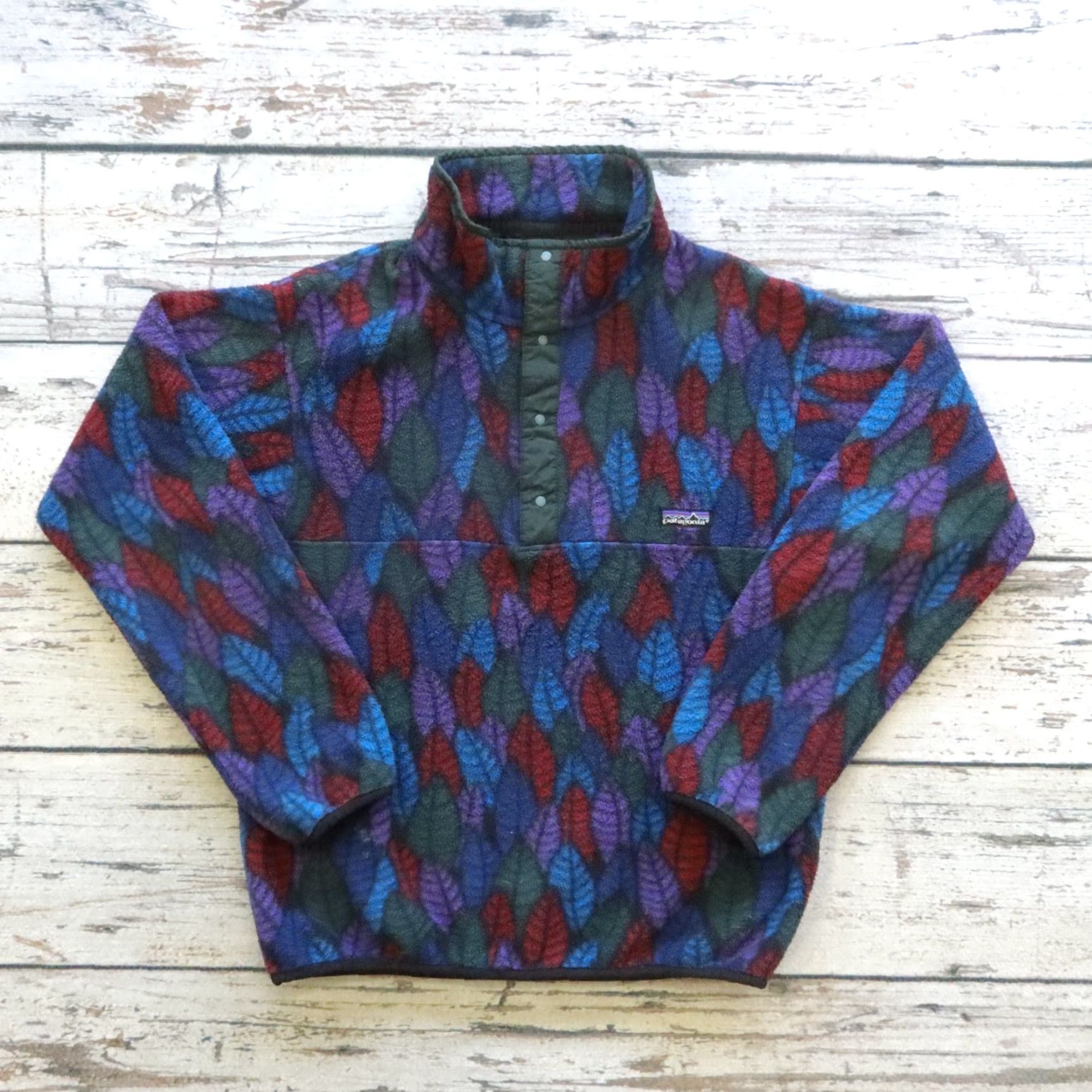 Patagonia VINTAGE Patagonia Synchilla Fleece Pullover Jacket Men XS Blue USA 90s Style Size US S / EU 44-46 / 1 - 2 Thumbnail