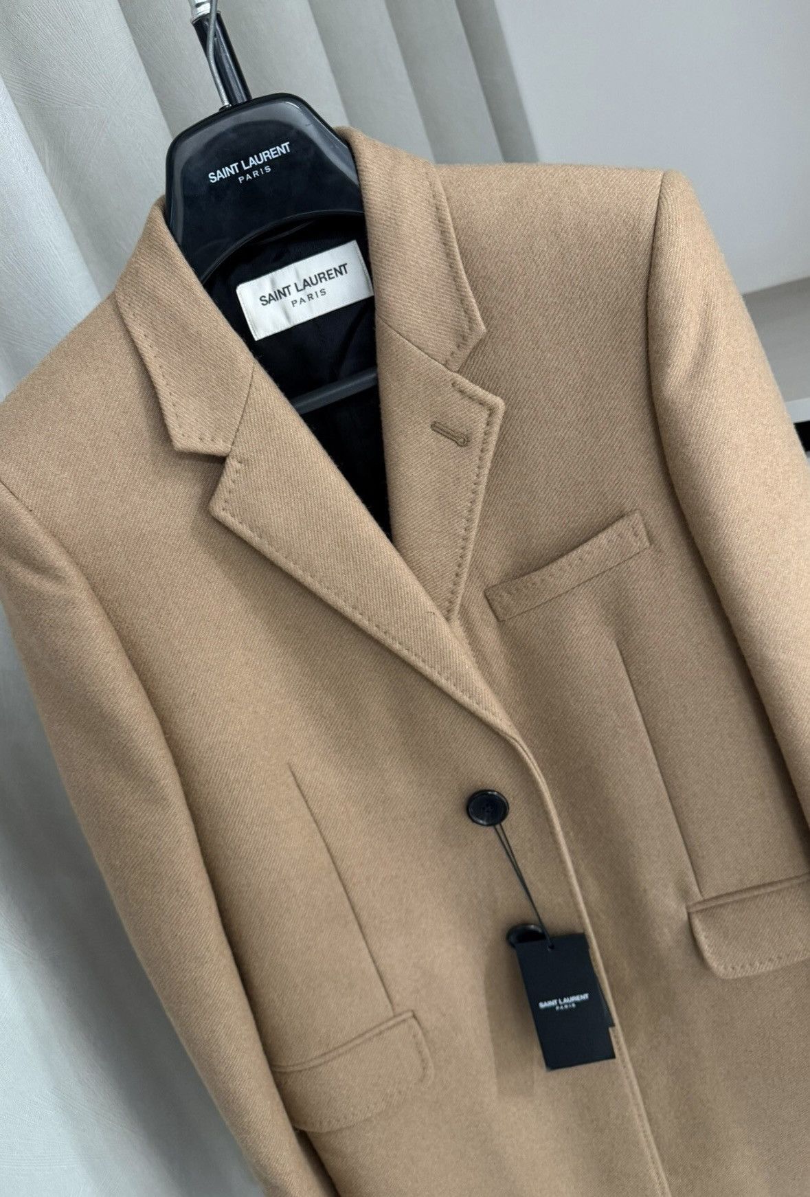 Saint Laurent Paris Saint Laurent SLP 2016FW Camel Hair Camel Chesterfield Coat Size US M / EU 48-50 / 2 - 3 Thumbnail