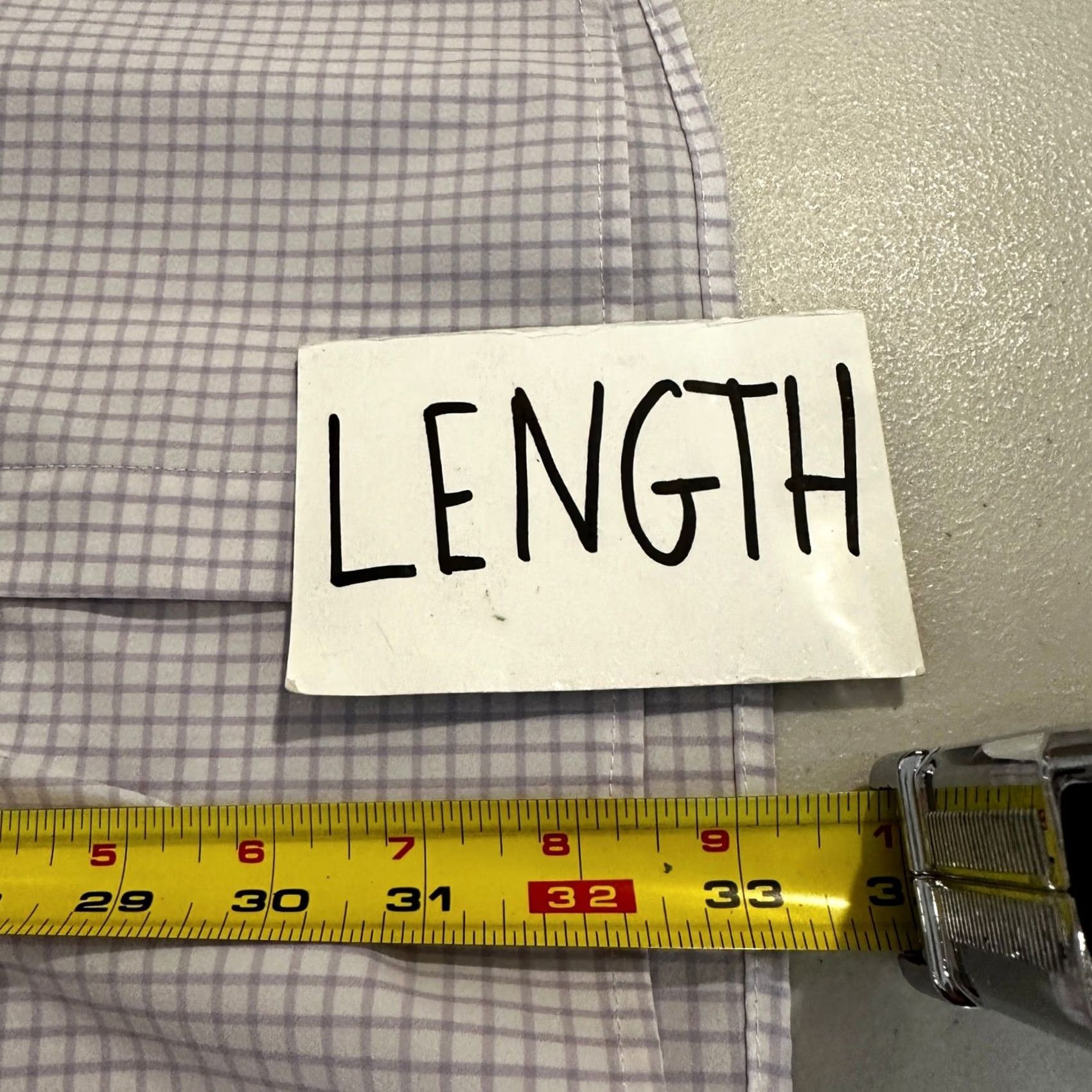 Mizzen+Main Mizzen+Main Leeward Dress Shirt Men XL Purple White Micro Check Stretch Size 46R - 8 Thumbnail
