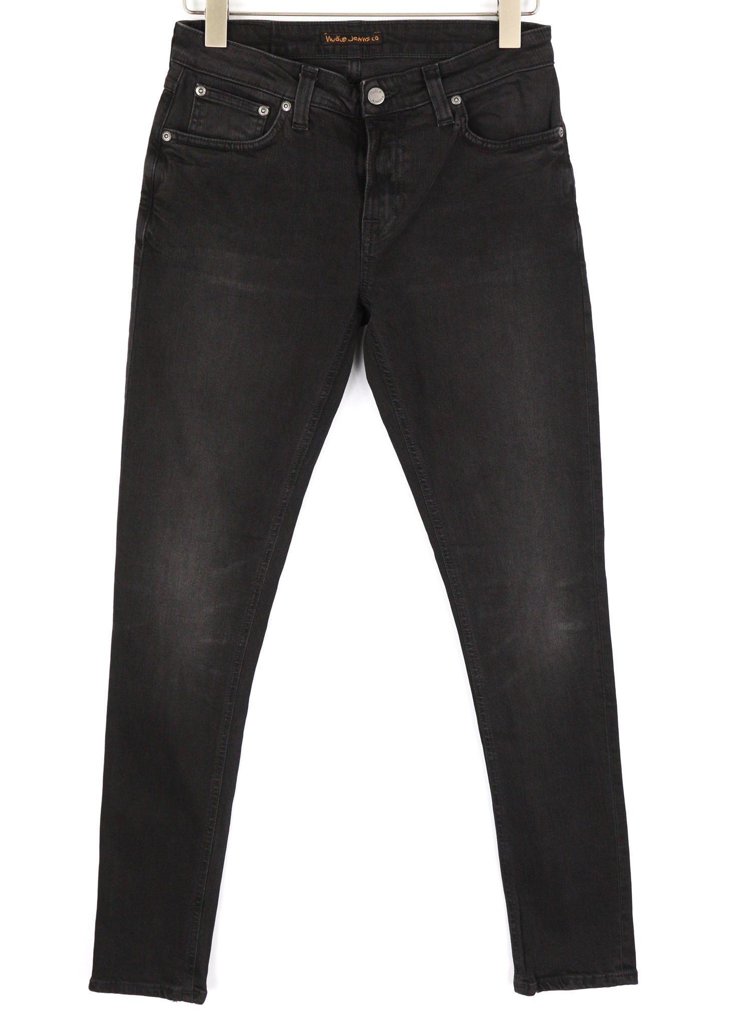 Nudie Jeans SKINNY LIN W30/L32 Used Black Organic Jeans 81914 Size US 30 / EU 46 - 1 Thumbnail