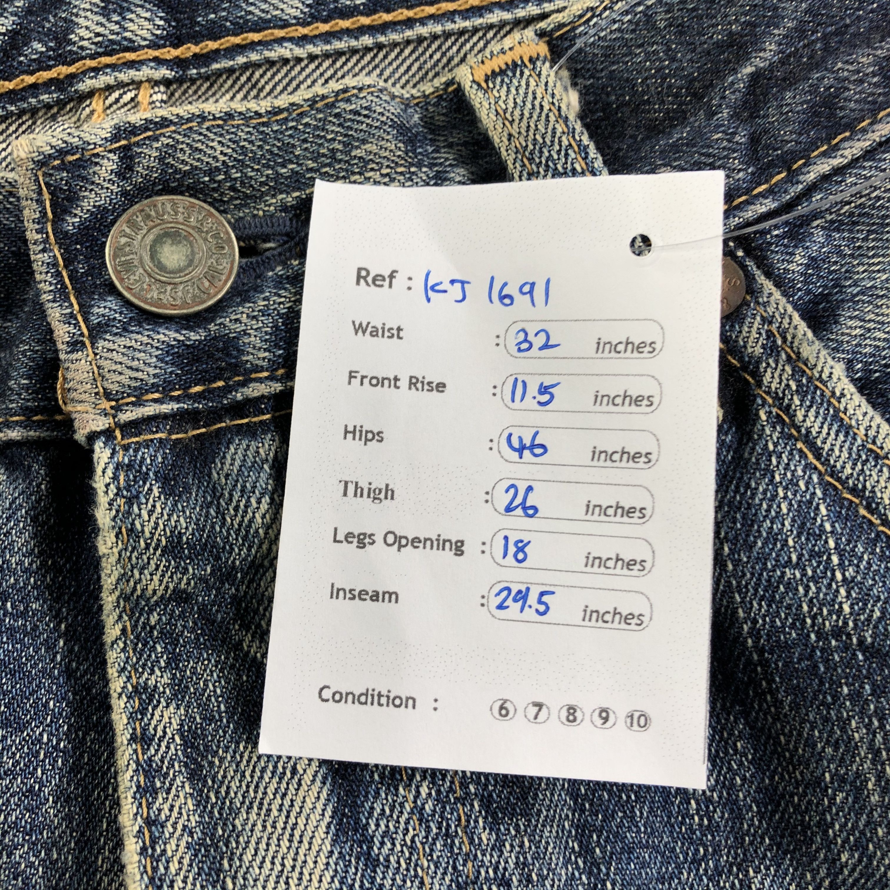 Levi's Vintage Levis 510 Jeans Rusty Distressed Denim KJ1691 Size US 32 / EU 48 - 12 Thumbnail