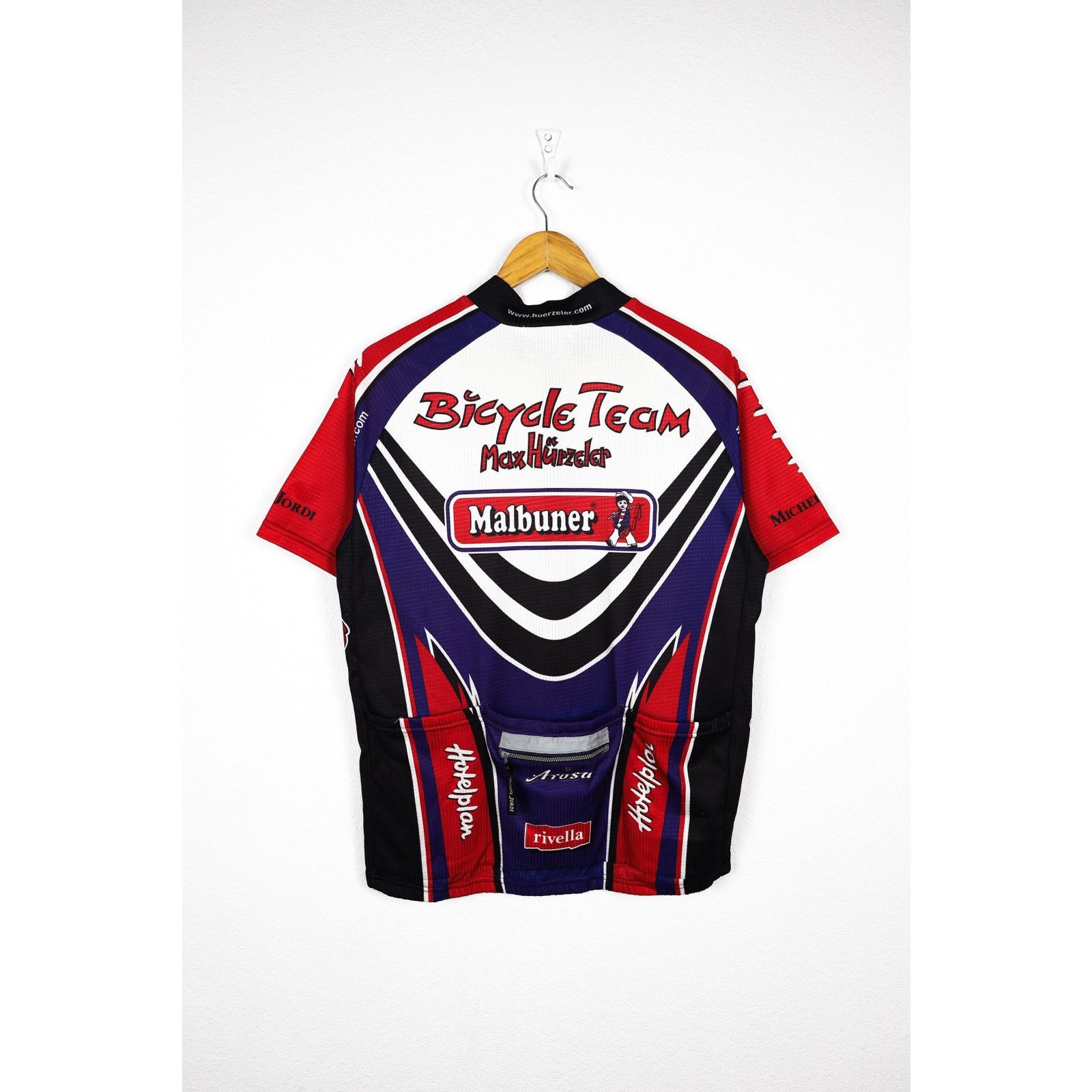Vintage Vintage Michel Jordi Swiss Mallorca Cycle Jersey Tee 90s Size US L / EU 52-54 / 3 - 5 Thumbnail