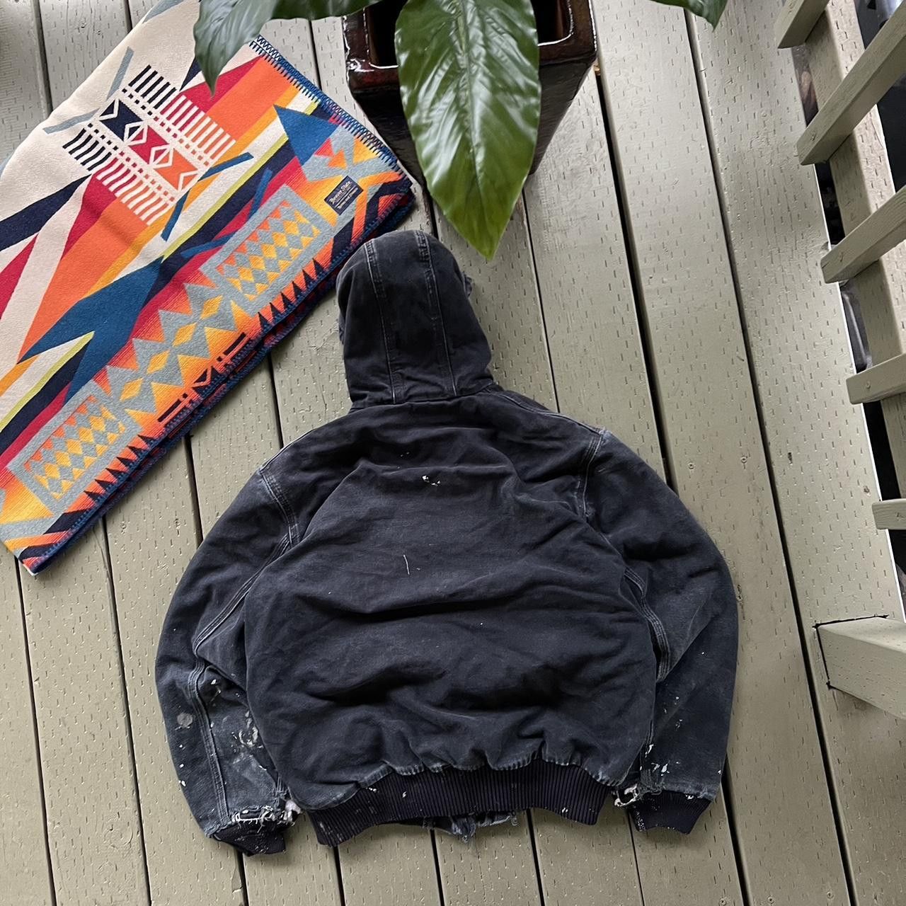 Carhartt × Vintage Vintage carhartt workwear jacket Faded black distressed Size US M / EU 48-50 / 2 - 5 Thumbnail