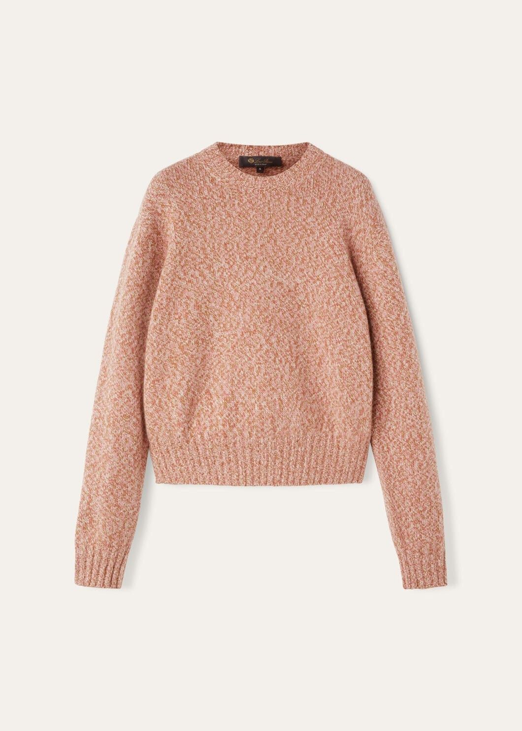 Loro Piana o1w1db10825 FAO6209 Mastallone Crewneck Sweater in Brown Size L / US 10 / IT 46 - 1 Thumbnail