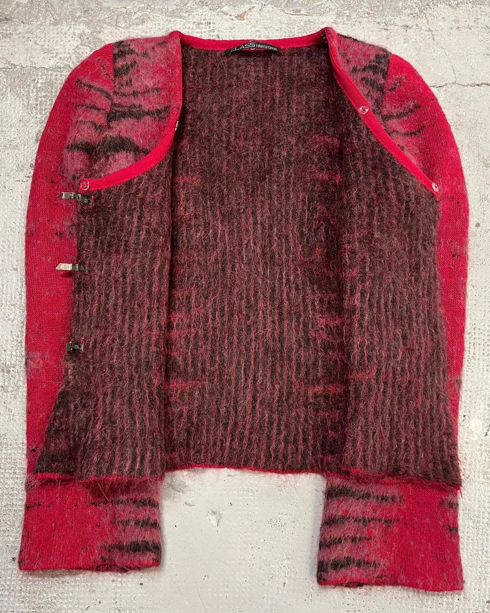 Roberto Cavalli 2000s Roberto Cavalli Red Devil Zebra Cardigan Size M / US 6-8 / IT 42-44 - 8 Thumbnail
