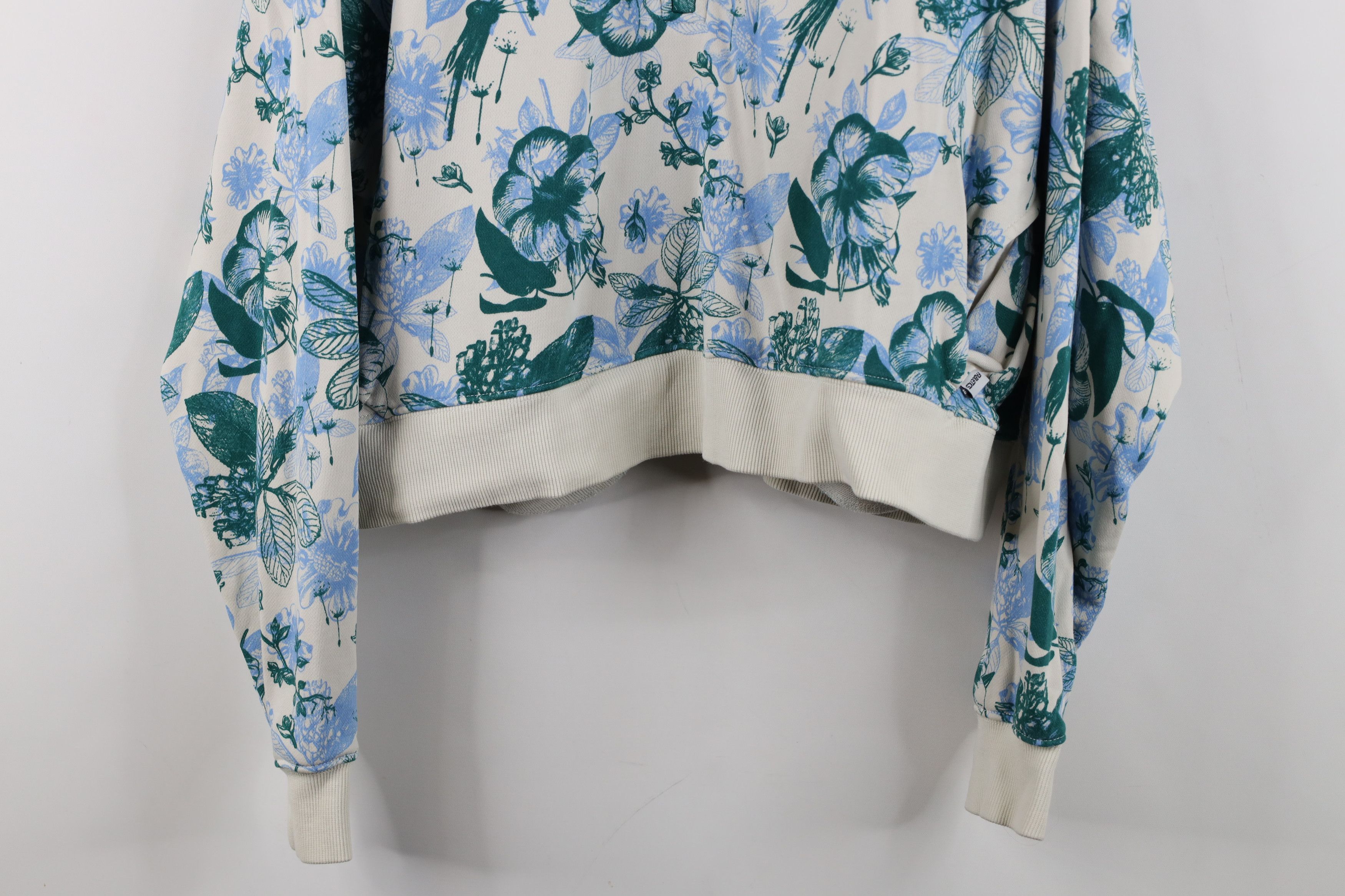 Fabletics Fabletics All Over Print Cropped Half Zip Terry Sweatshirt Size L / US 10 / IT 46 - 3 Thumbnail