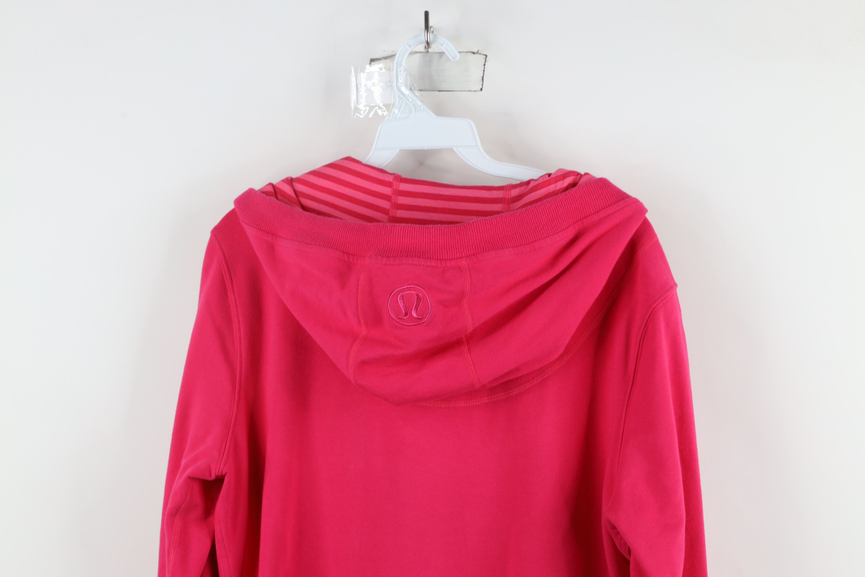 Lululemon × Vintage Vintage Lululemon Scuba Full Zip Hoodie Sweatshirt Pink Size XL / US 12-14 / IT 48-50 - 14 Thumbnail