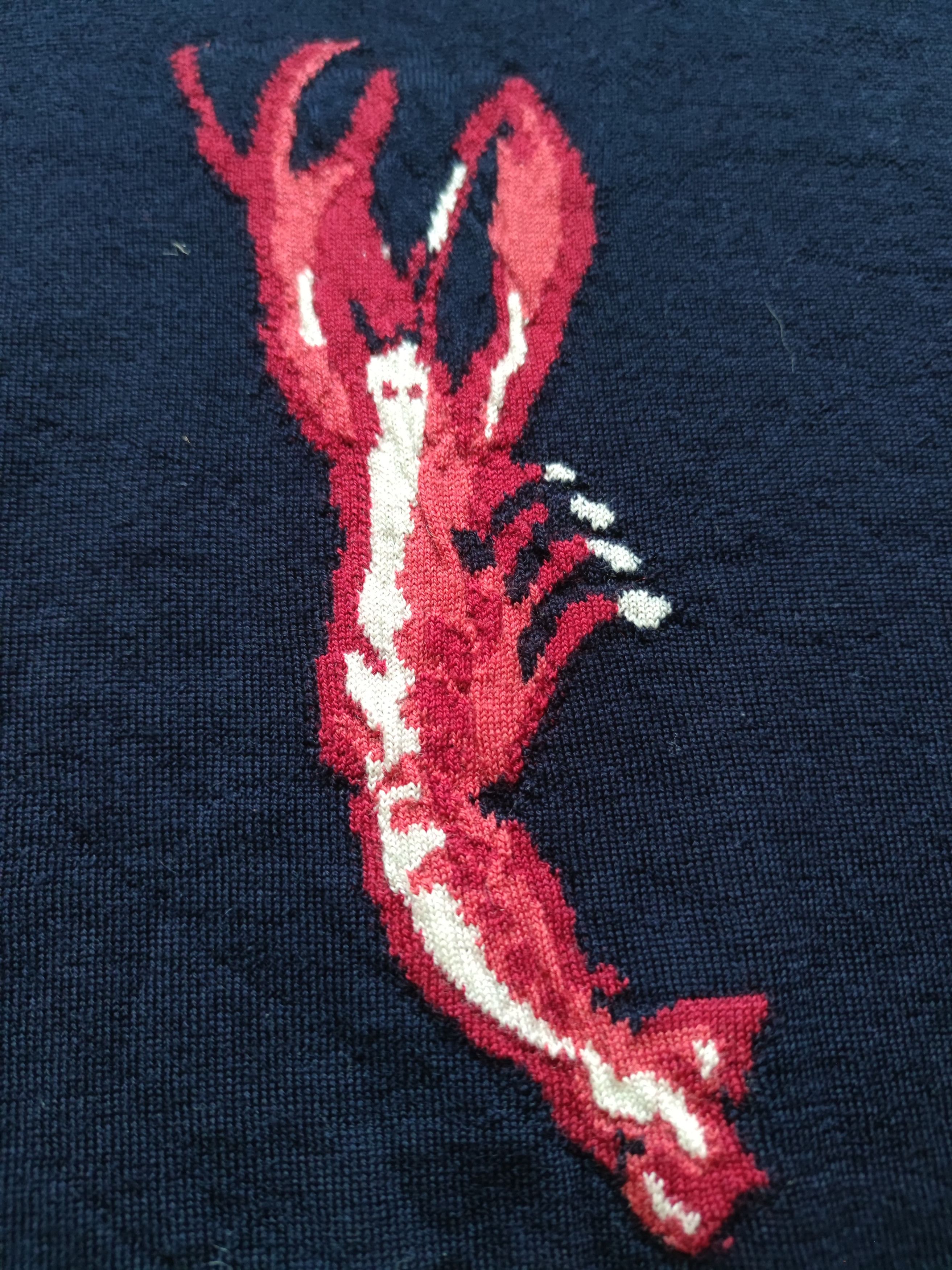 Rodd & Gunn Rodd & Gunn Nautical Marine Lobster Merino Wool 100% Knit Size US XL / EU 56 / 4 - 2 Thumbnail
