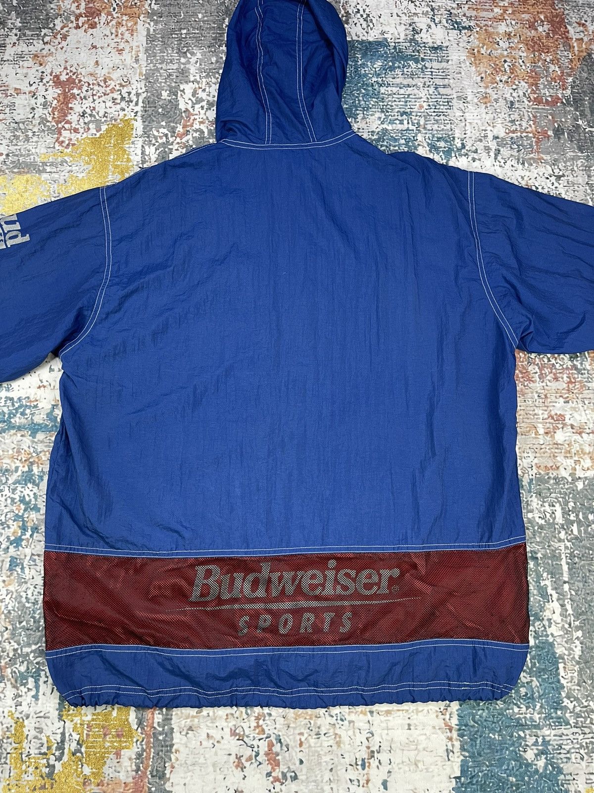 Budweiser Vintage BUDWEISER SPORTS Nylon Windbreaker Size US L / EU 52-54 / 3 - 2 Thumbnail