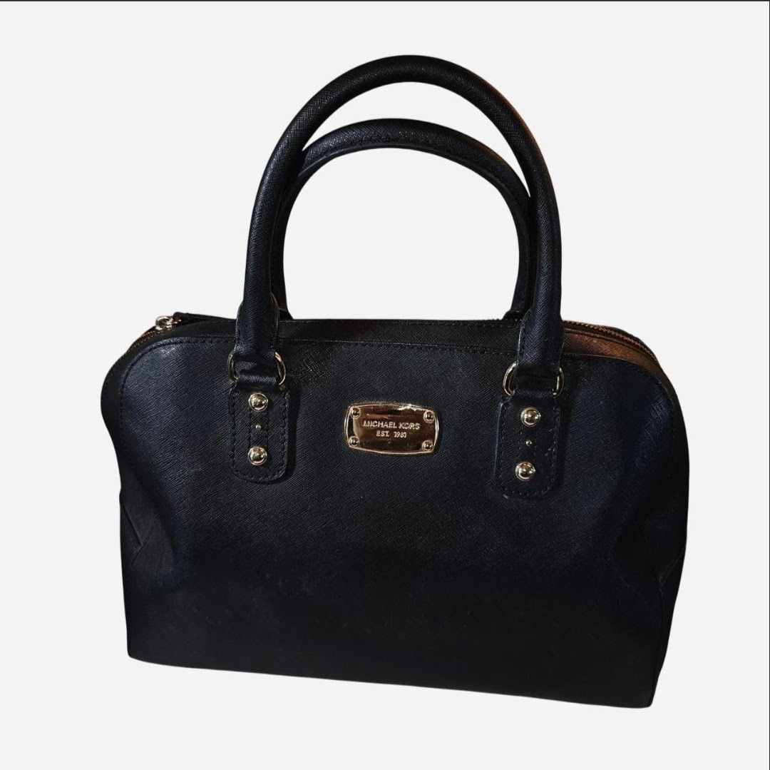 Michael Kors Black Leather Safiano bag