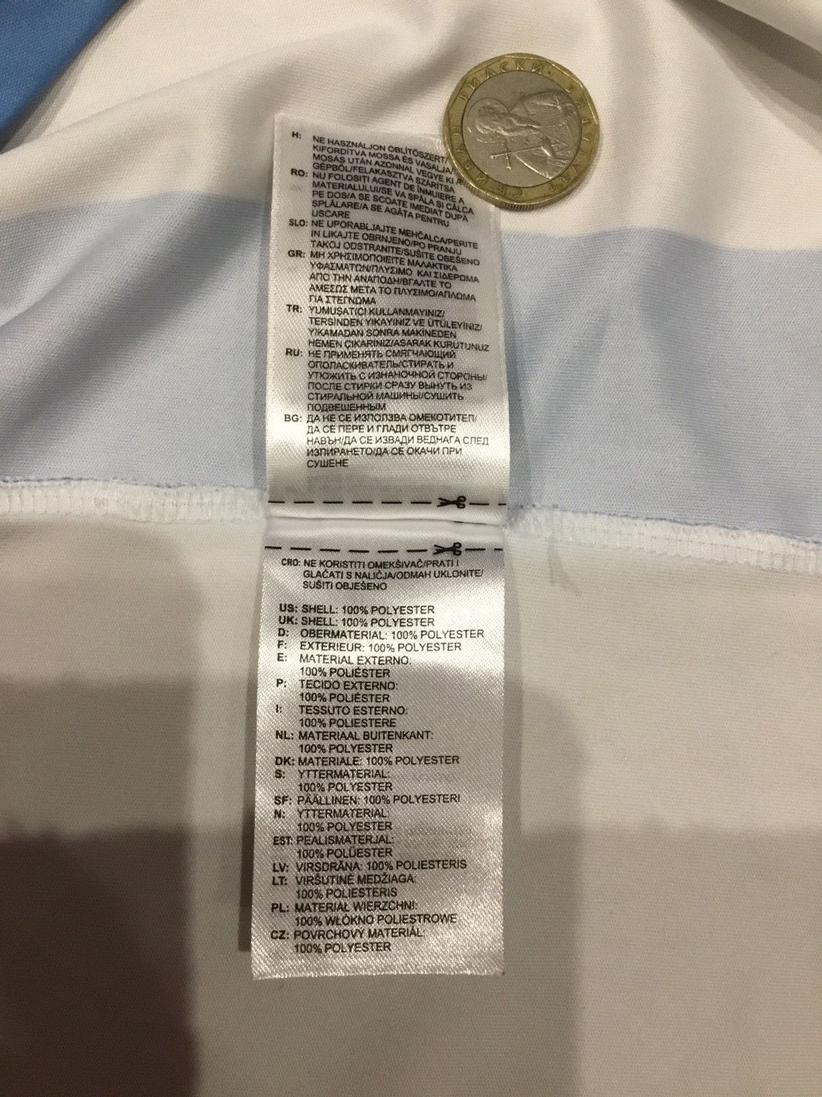 Adidas AFA national jersey Argentina 2013-2014 jerseyfootball shirt Size US L / EU 52-54 / 3 - 9 Thumbnail