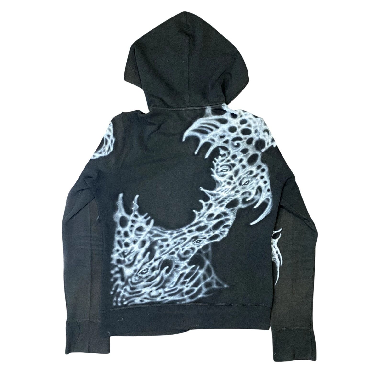 Mossimo Custom Airbrushed DIY Bio Orangic Art to Wear ZipUp Hoodie M Size M / US 6-8 / IT 42-44 - 1 Thumbnail