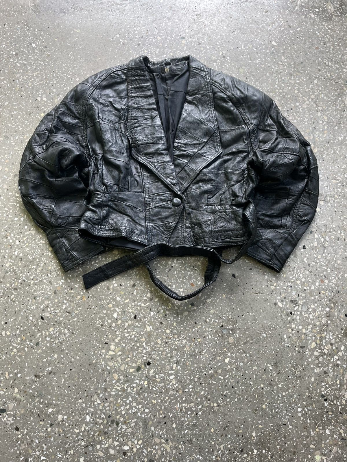 Other Avant Garde Leather Y2K Distressed Scott Style Jacket Size S / US 4 / IT 40 - 1 Thumbnail