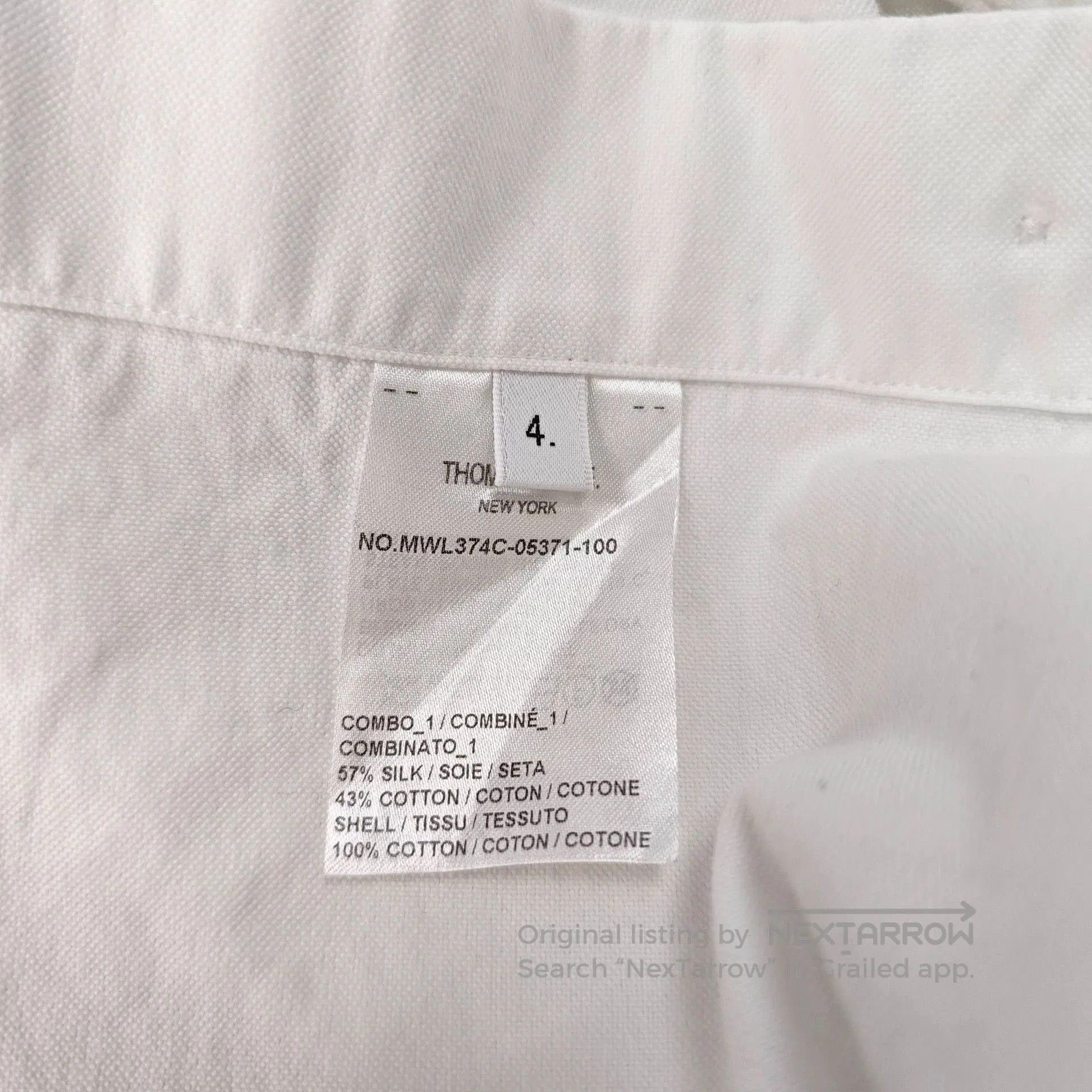 Thom Browne Thom Browne White Stripe Shirt Jacket. Size US S / EU 44-46 / 1 - 4 Thumbnail