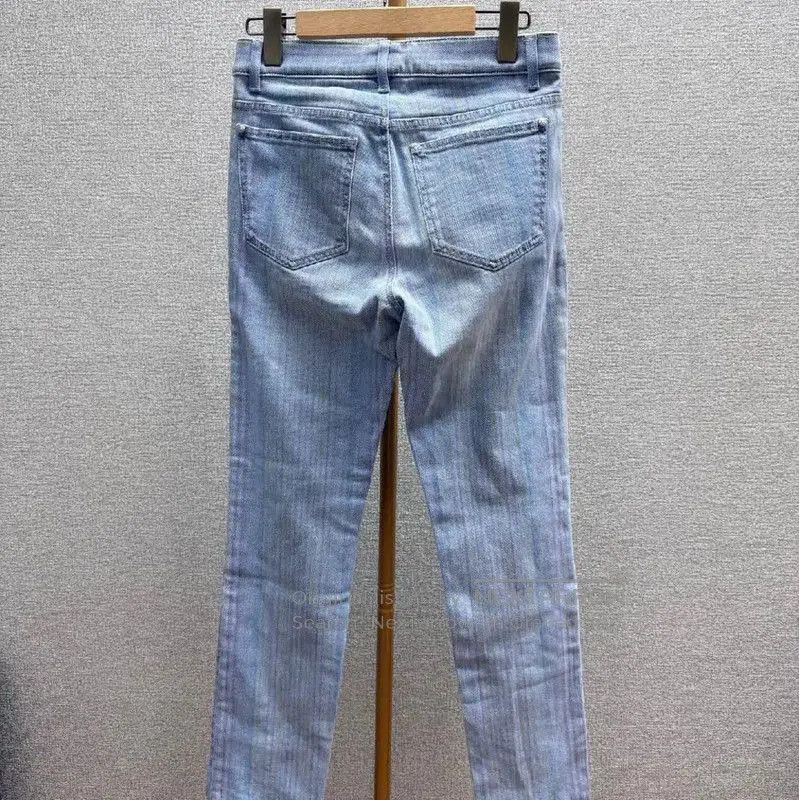 Chanel Chanel Light Blue Cotton Women's Jeans . Size 23" - 2 Thumbnail