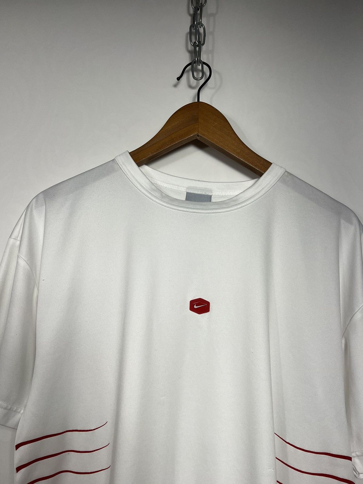 Nike Rare🔥 Vintage Nike TN Central Logo T-shirt Jersey Size US L / EU 52-54 / 3 - 8 Thumbnail