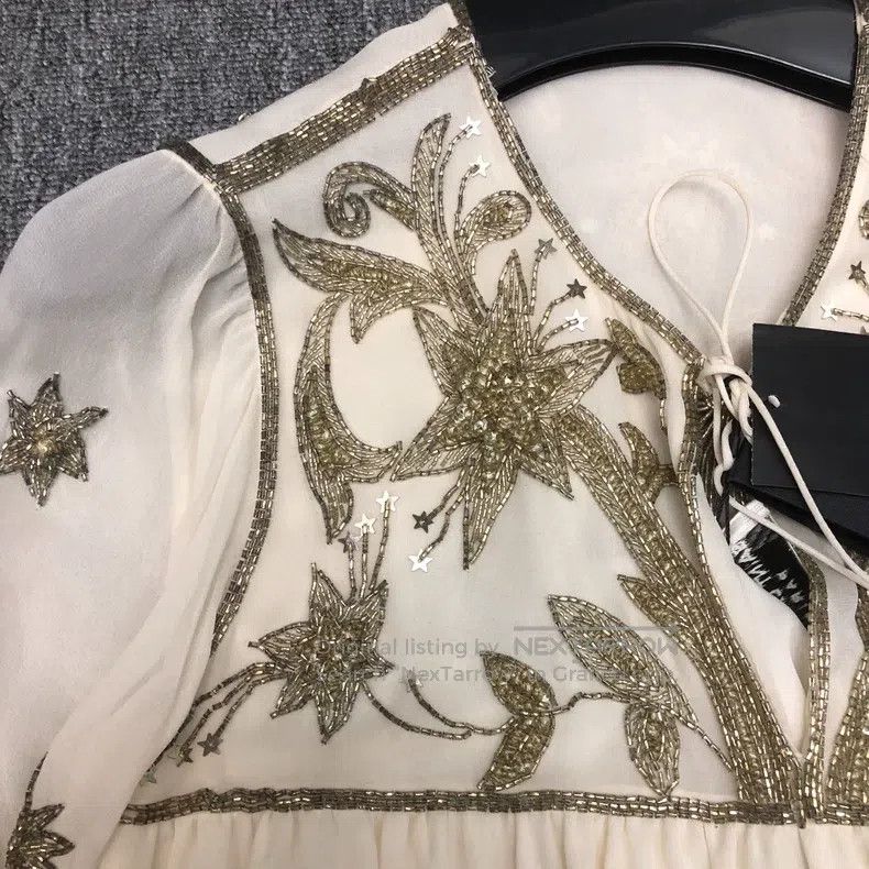 Saint Laurent Paris Saint Laurent Paris White Fireworks Dress Jacket Size XS / US 0-2 / IT 36-38 - 3 Thumbnail