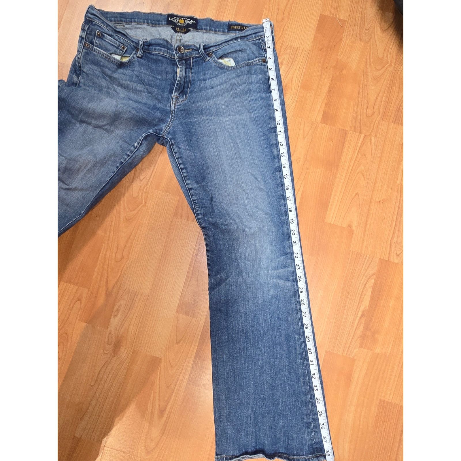 Lucky Brand Lucky Brand 14x32 Jeans Blue Denim Sweet'N Low Medium Wash Size 36" / US 14 / IT 50 - 9 Thumbnail