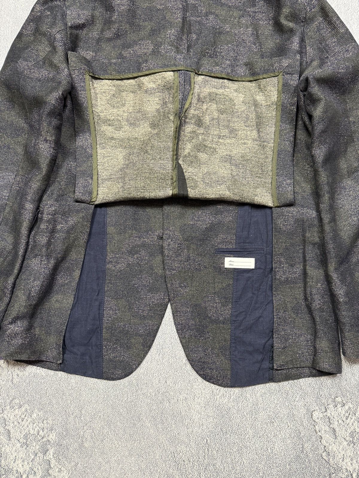 Tagliatore Tagliatore Herringbone Blazer Jacket with Elbow Patches Size 48R - 10 Thumbnail