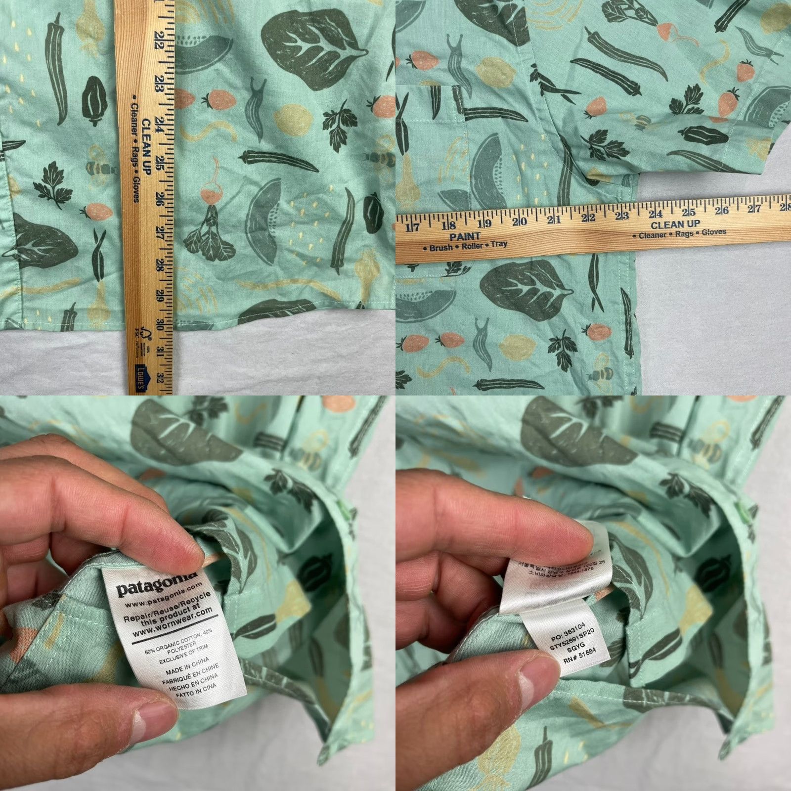 Patagonia Patagonia Shirt Mens XL Green Tropical Garden Button-Up Size US XL / EU 56 / 4 - 8 Thumbnail