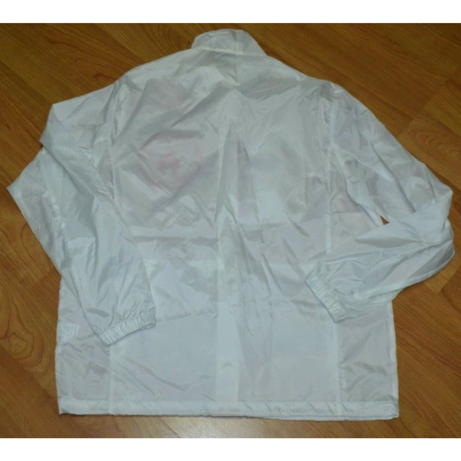 Weatherproof Vintage Weatherproof Jacket Windbreaker Full Zip Logo Zippo Bradford PA L Large White Nylon Polyester Pockets Mens Size US L / EU 52-54 / 3 - 4 Thumbnail