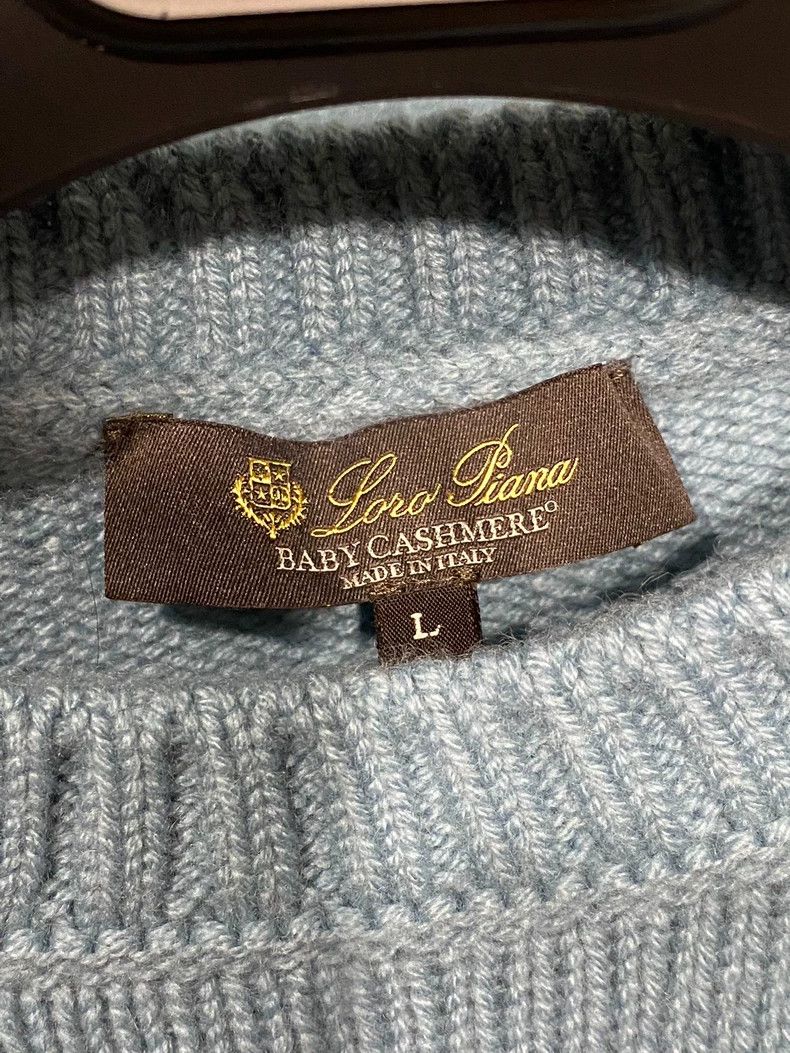 Loro Piana LORO PIANA Sweater, cashmere material, loose fit Size L / US 10 / IT 46 - 3 Thumbnail