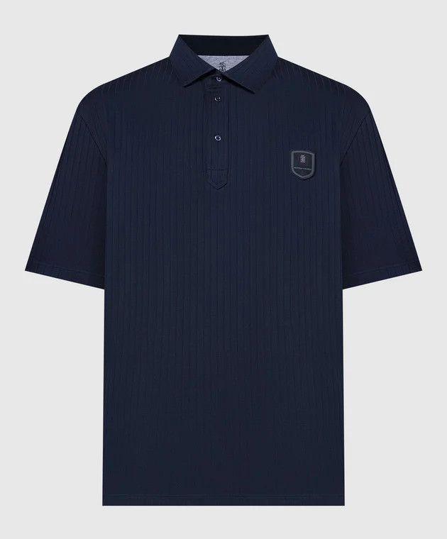 Brunello Cucinelli o1y0526 Polo Shirt in Navy Blue Size US XS / EU 42 / 0 - 1 Thumbnail